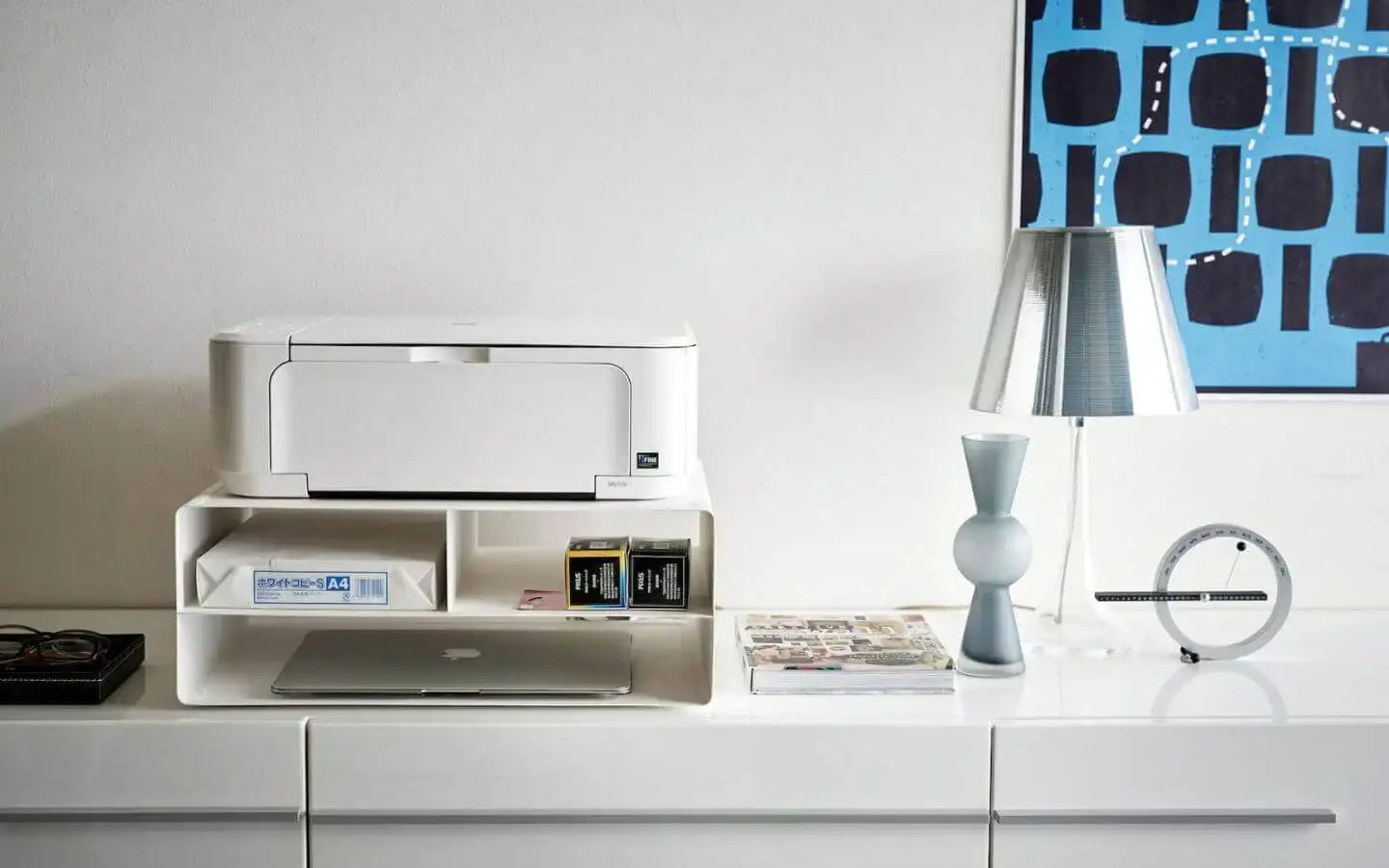 Stojak na drukarkę - poznaj Yamazaki Home Tower Printer Rack