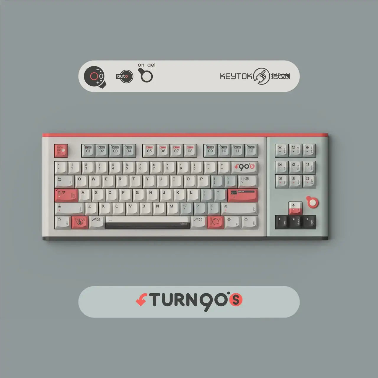 KeyTok - Turn To 90's Smile Dye-Sub PBT Keyaps
