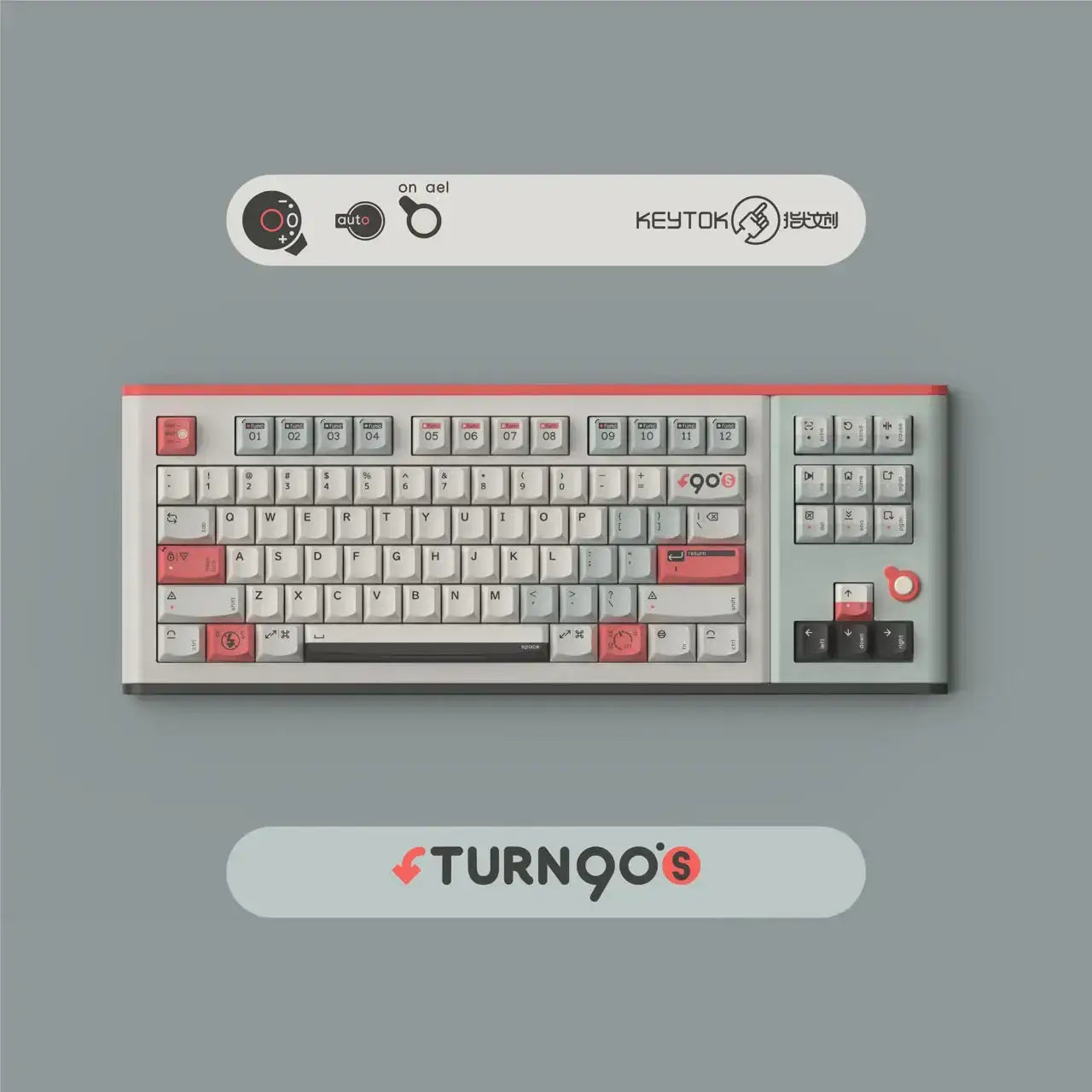 KeyTok - Turn To 90's Smile Dye-Sub PBT Keyaps