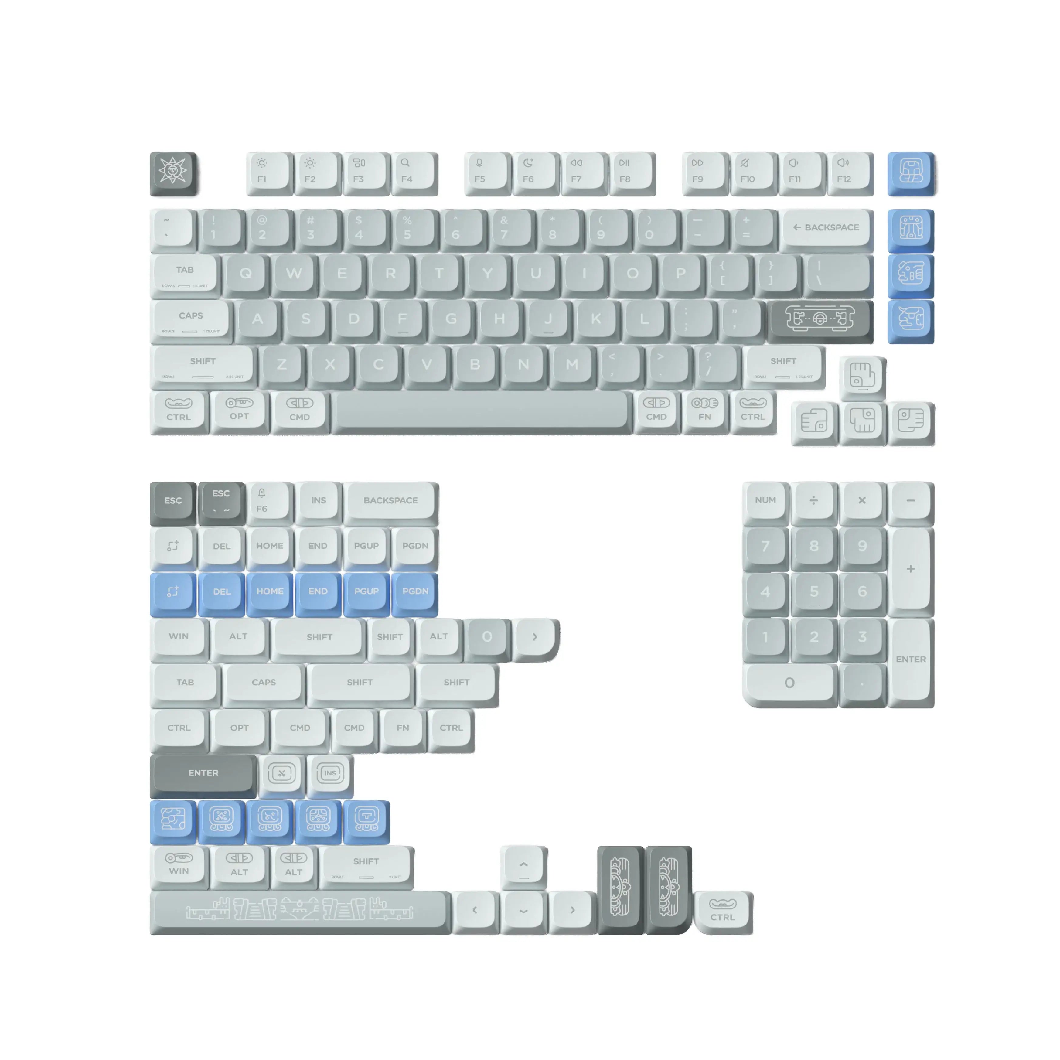 NuPhy - Maya Imprint nSA Dye-sub PBT Keycaps