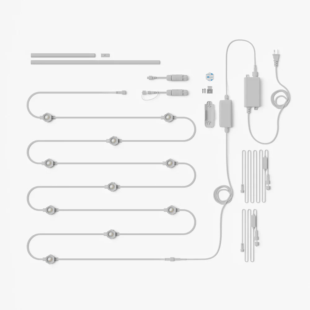 Nanoleaf Outdoor - 1D Smart Multicolor Permanent Lights Starter Kit - Zewnętrzna Taśma LED