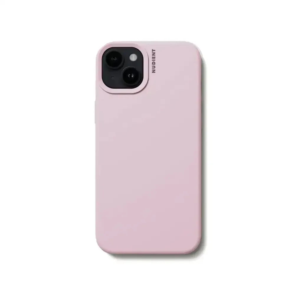 Różowe etui na telefon z dwoma obiektywami, minimalistyczny design, akcesoria biurowe