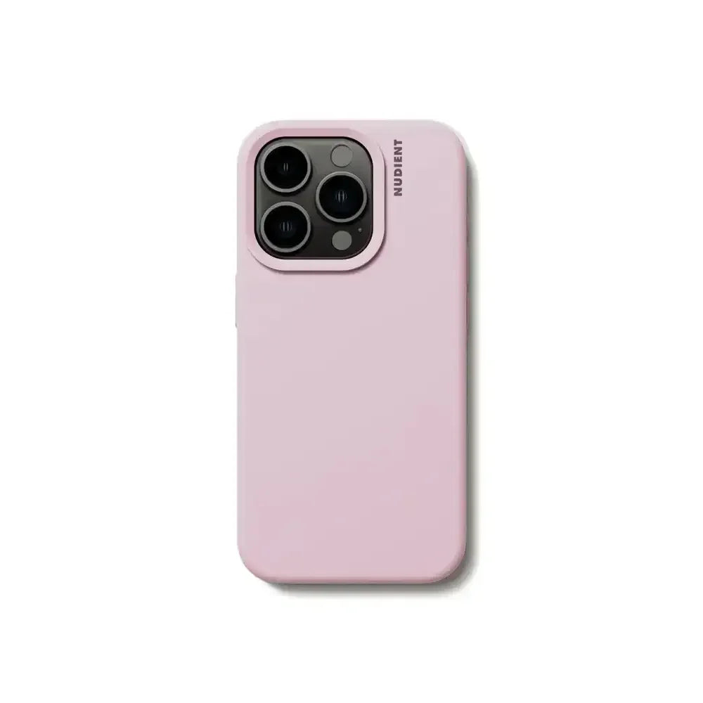 Różowe etui na smartfona z wycięciem na aparat, minimalistyczny design