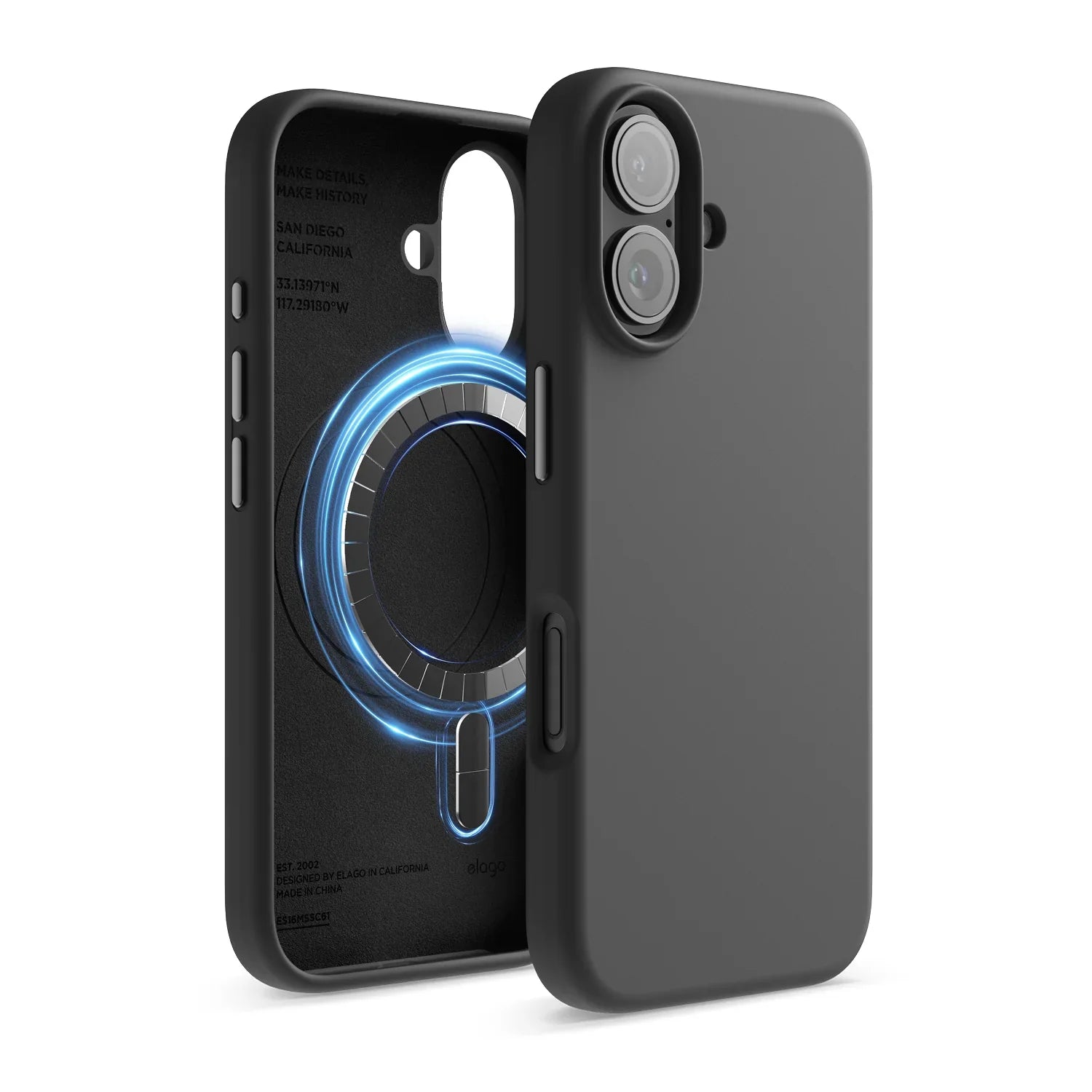 Elago - Magnetic Silicone Case for iPhone 16 / Plus / Pro / Pro Max - Silikonowe Etui z MagSafe
