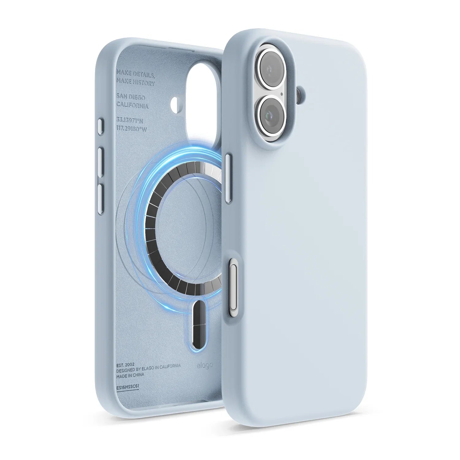 Elago - Magnetic Silicone Case for iPhone 16 / Plus / Pro / Pro Max - Silikonowe Etui z MagSafe