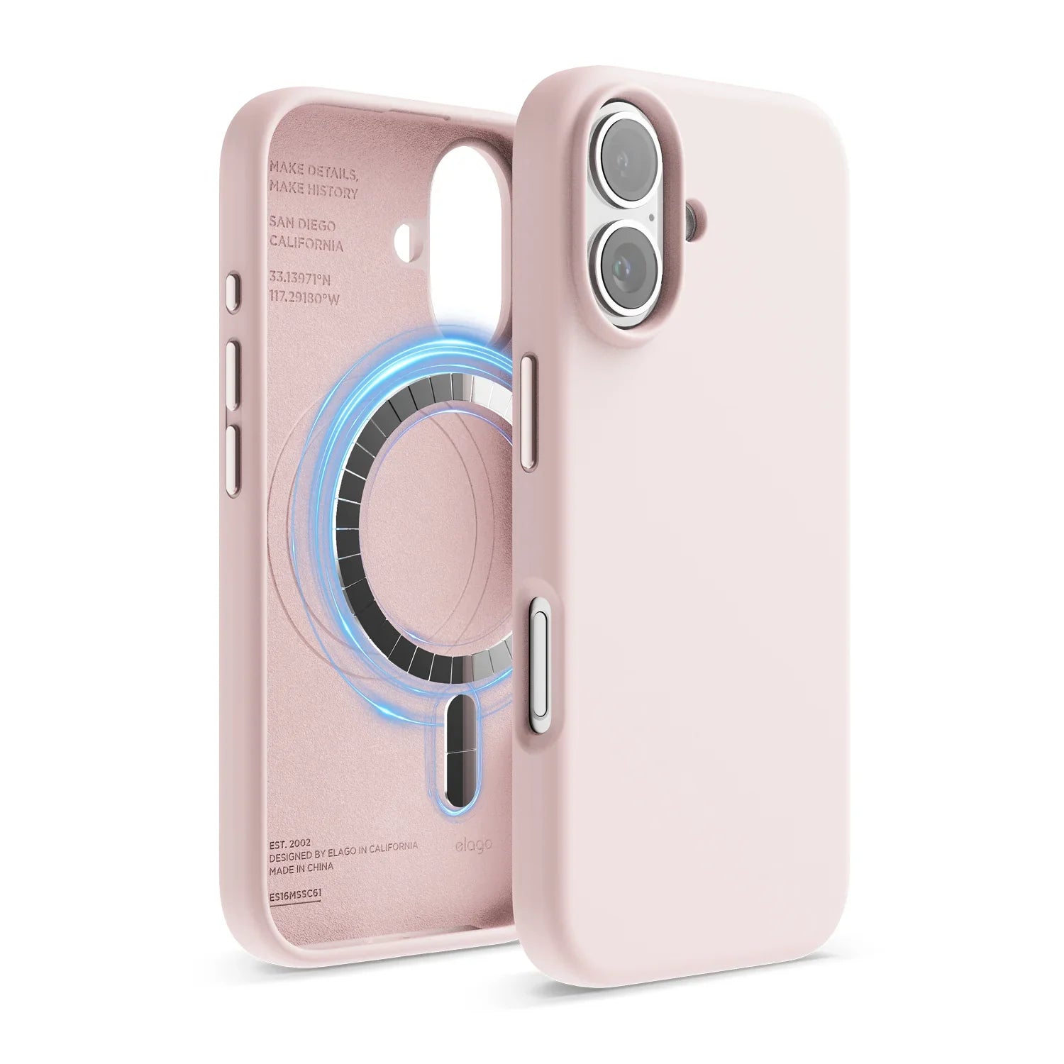 Elago - Magnetic Silicone Case for iPhone 16 / Plus / Pro / Pro Max - Silikonowe Etui z MagSafe