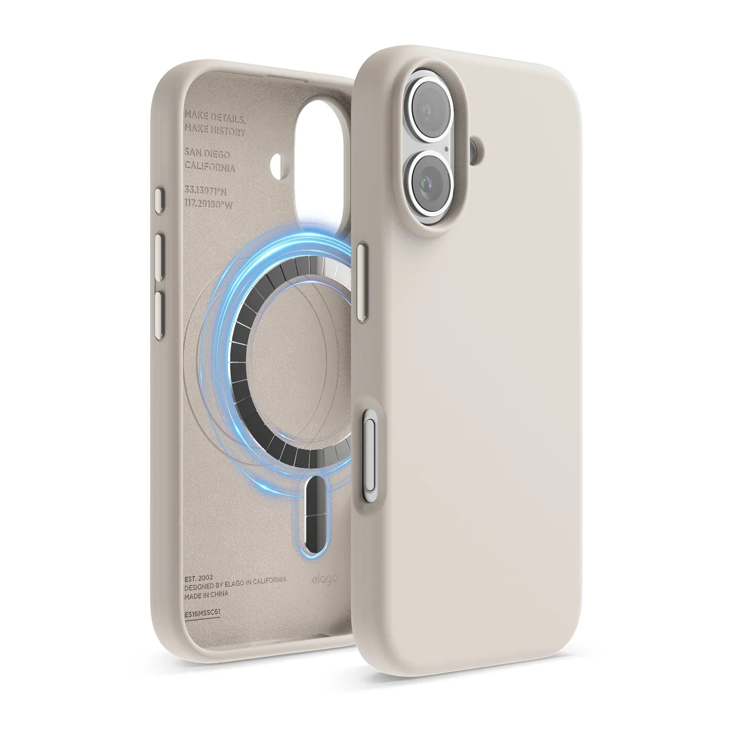 Elago - Magnetic Silicone Case for iPhone 16 / Plus / Pro / Pro Max - Silikonowe Etui z MagSafe