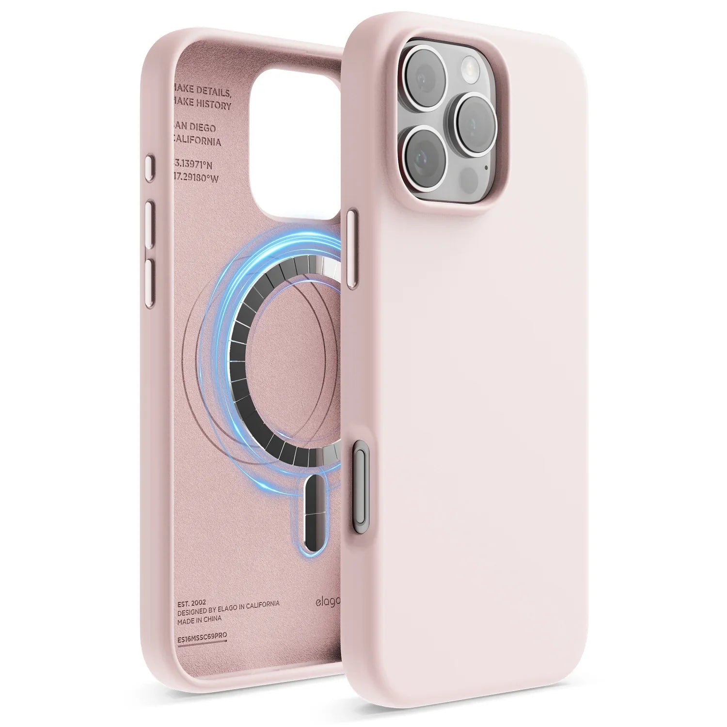 Elago - Magnetic Silicone Case for iPhone 16 / Plus / Pro / Pro Max - Silikonowe Etui z MagSafe