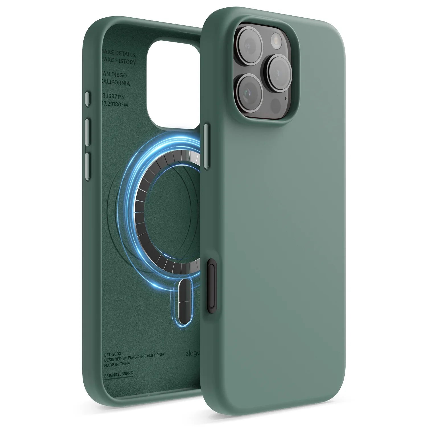 Elago - Magnetic Silicone Case for iPhone 16 / Plus / Pro / Pro Max - Silikonowe Etui z MagSafe