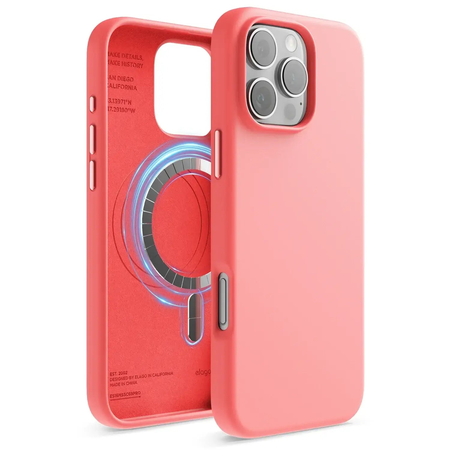 Elago - Magnetic Silicone Case for iPhone 16 / Plus / Pro / Pro Max - Silikonowe Etui z MagSafe