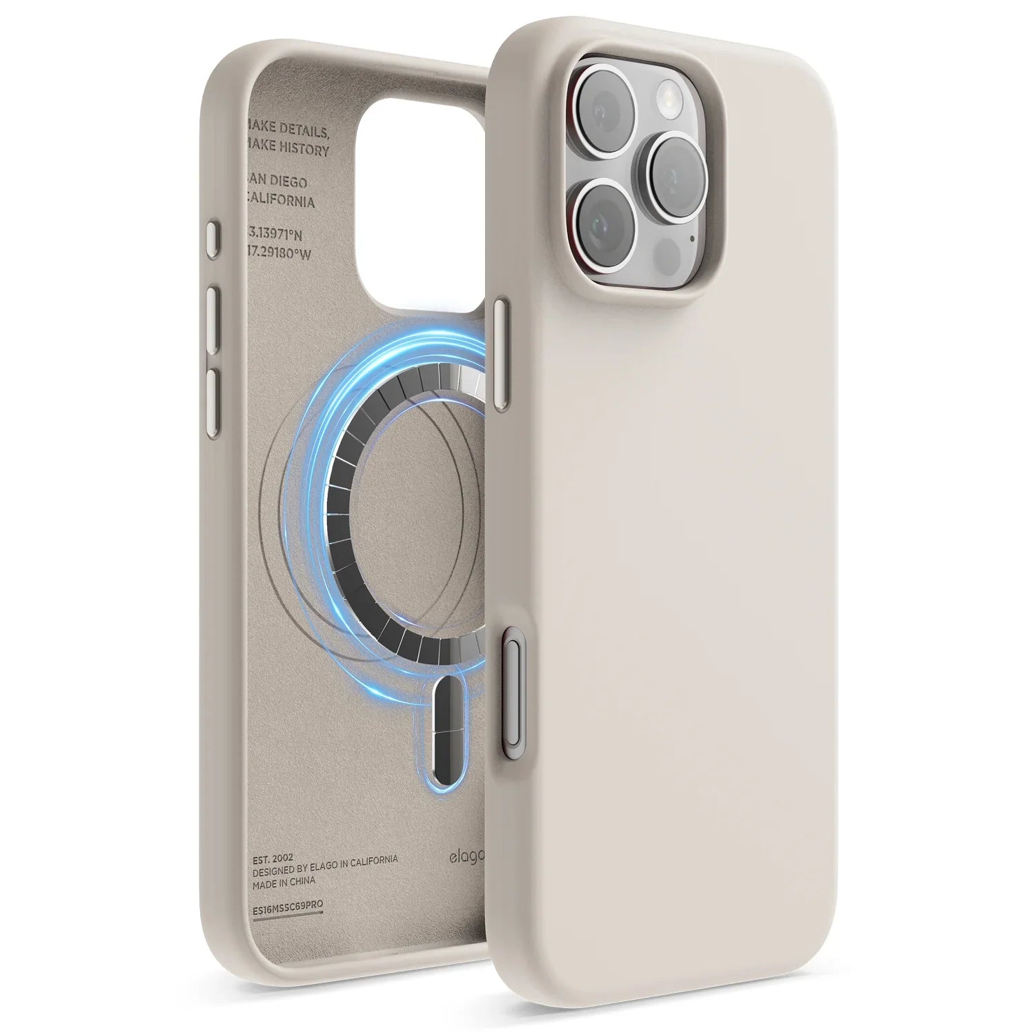 Elago - Magnetic Silicone Case for iPhone 16 / Plus / Pro / Pro Max - Silikonowe Etui z MagSafe