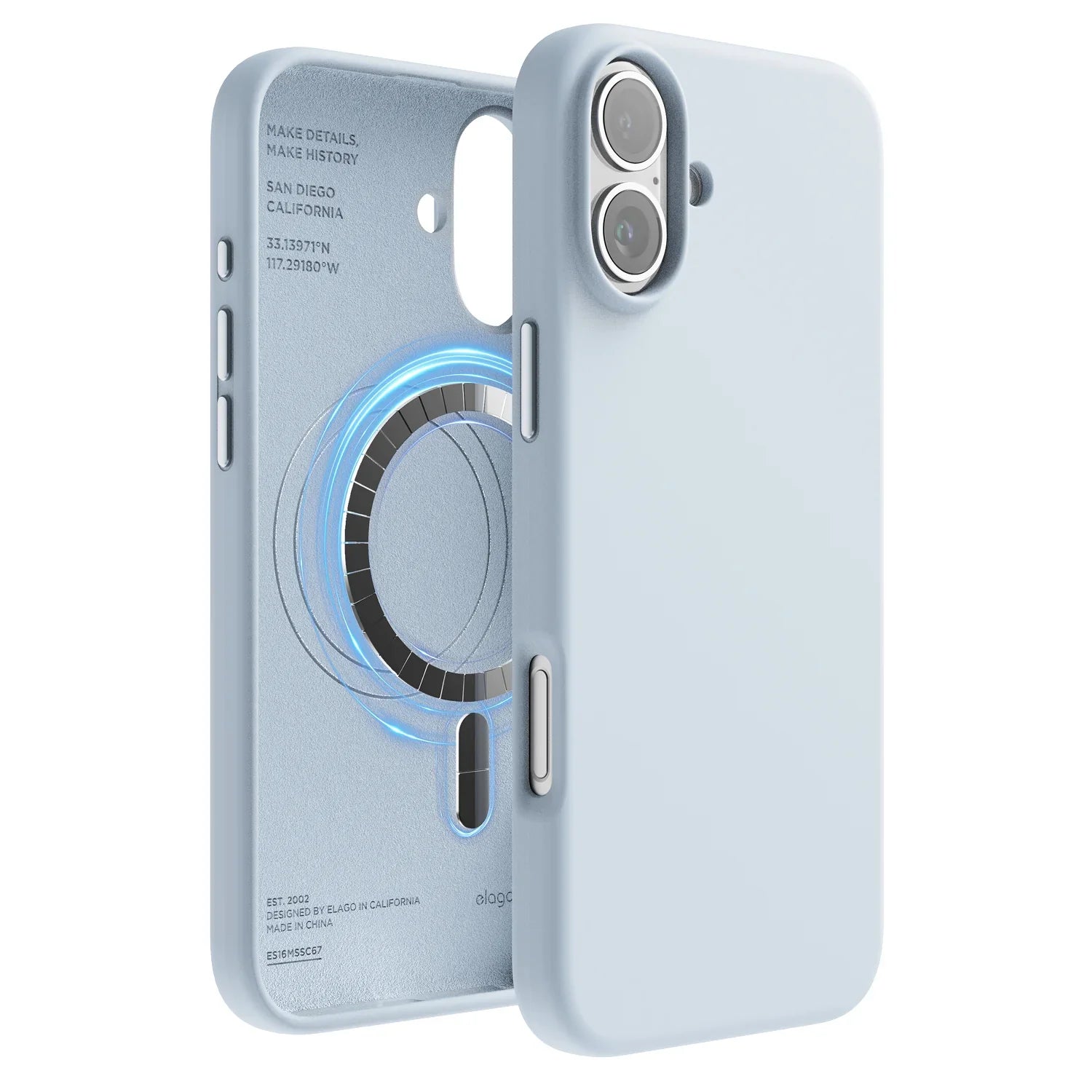 Elago - Magnetic Silicone Case for iPhone 16 / Plus / Pro / Pro Max - Silikonowe Etui z MagSafe