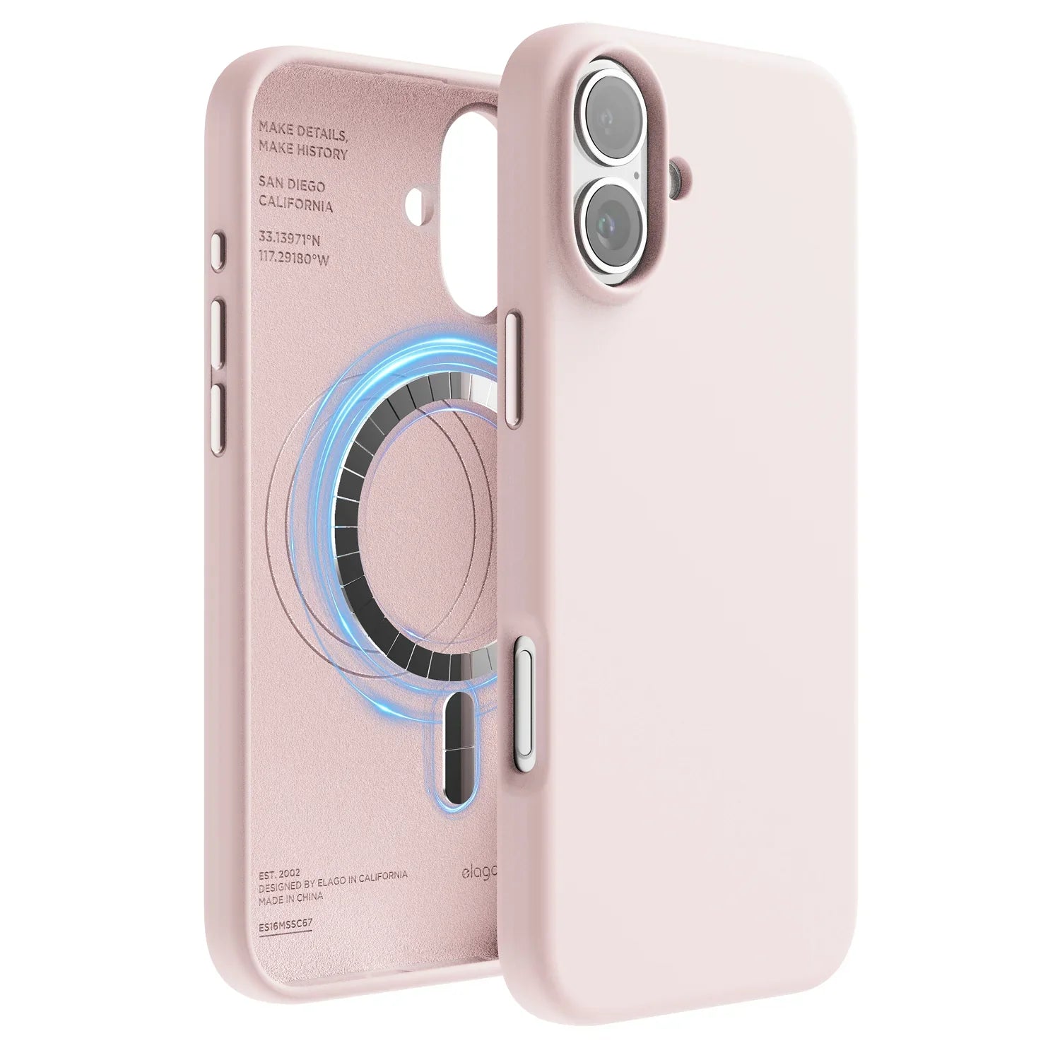 Elago - Magnetic Silicone Case for iPhone 16 / Plus / Pro / Pro Max - Silikonowe Etui z MagSafe