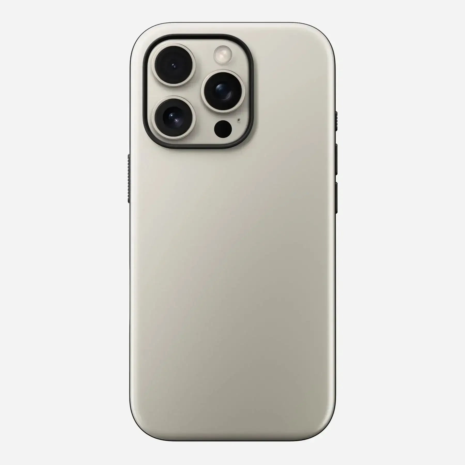 Etui ochronne na smartfona, jasny kolor, widok na tylny aparat, minimalistyczny design.