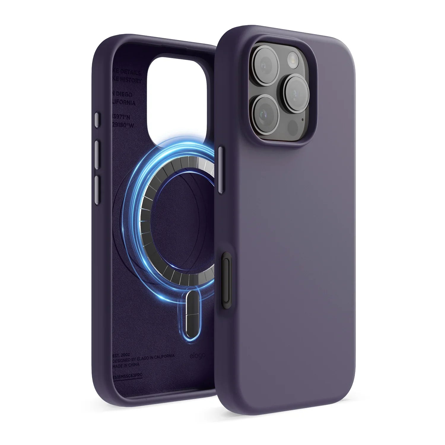 Elago - Magnetic Silicone Case for iPhone 16 / Plus / Pro / Pro Max - Silikonowe Etui z MagSafe