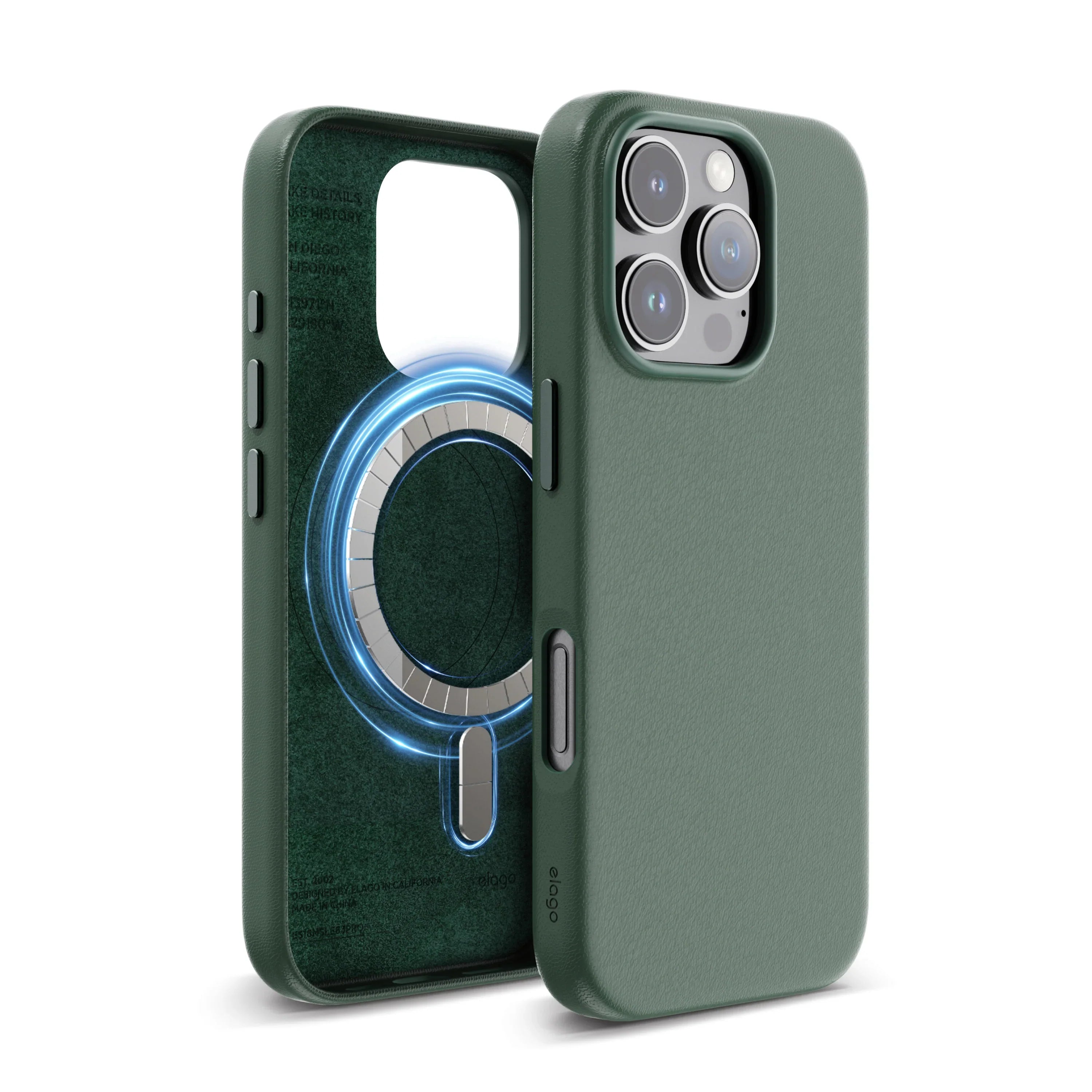 Elago - Magnetic Leather Case for Iphone 16 Pro / Pro Max - Skórzane Etui z MagSafe