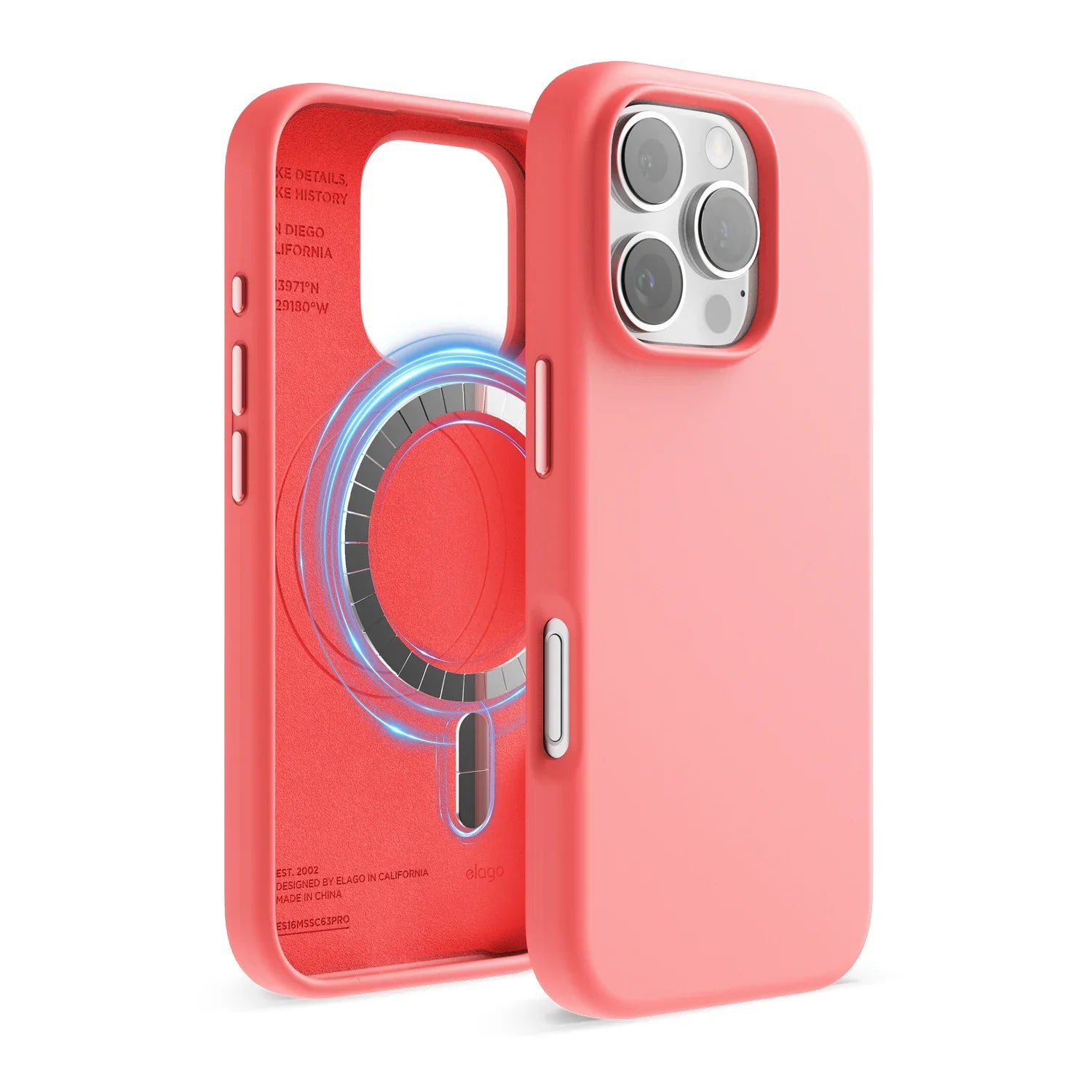 Elago - Magnetic Silicone Case for iPhone 16 / Plus / Pro / Pro Max - Silikonowe Etui z MagSafe