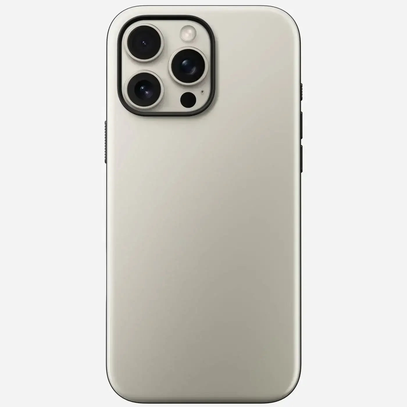 Smartfon z trzema aparatami, tył telefonu w kolorze srebrnym, minimalistyczny design