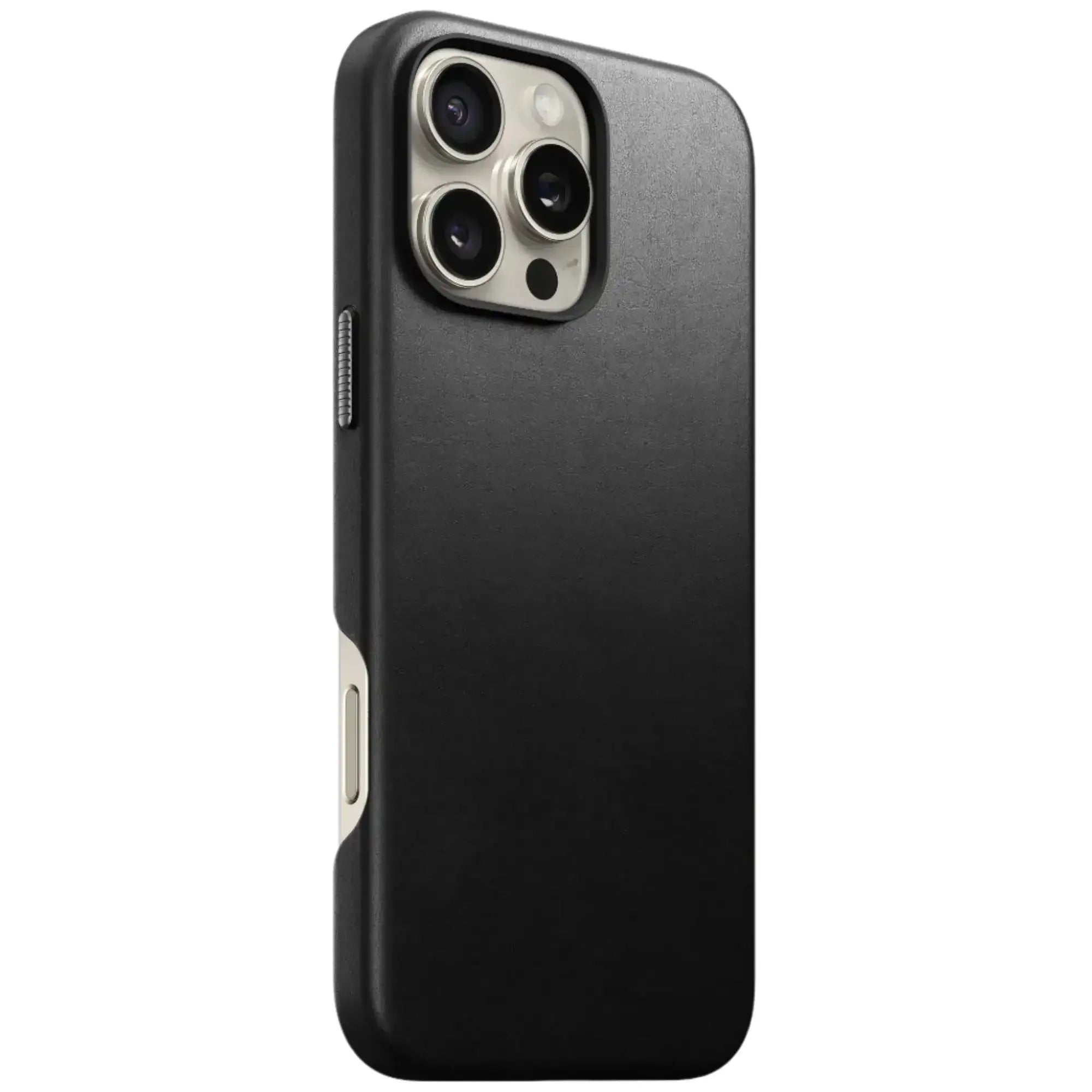 Czarne etui na telefon, minimalistyczny case ochronny z widocznym aparatem