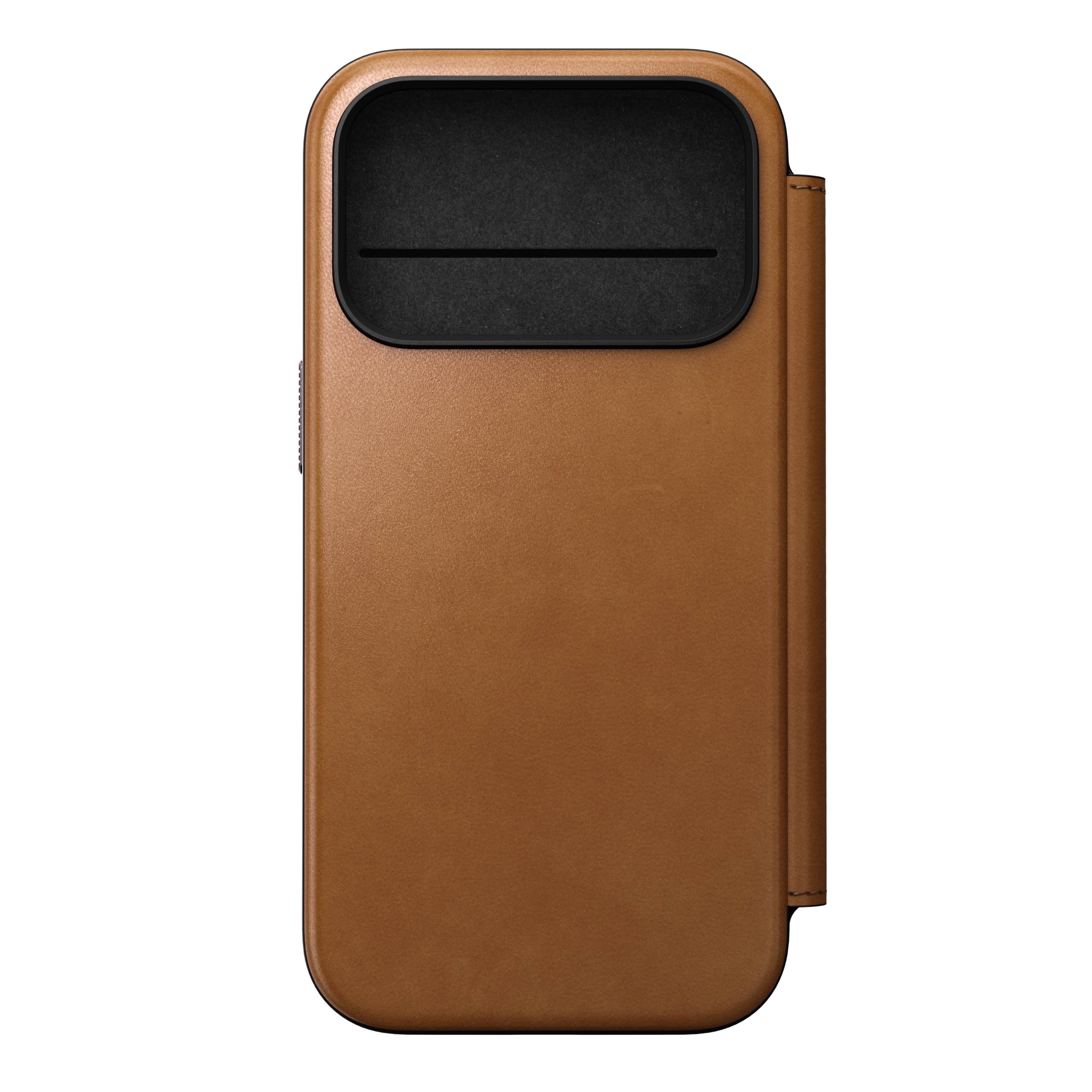 Nomad – Modern Leather Folio for iPhone 17/Pro/Pro Max with MagSafe - Skórzane Etui z MagSafe
