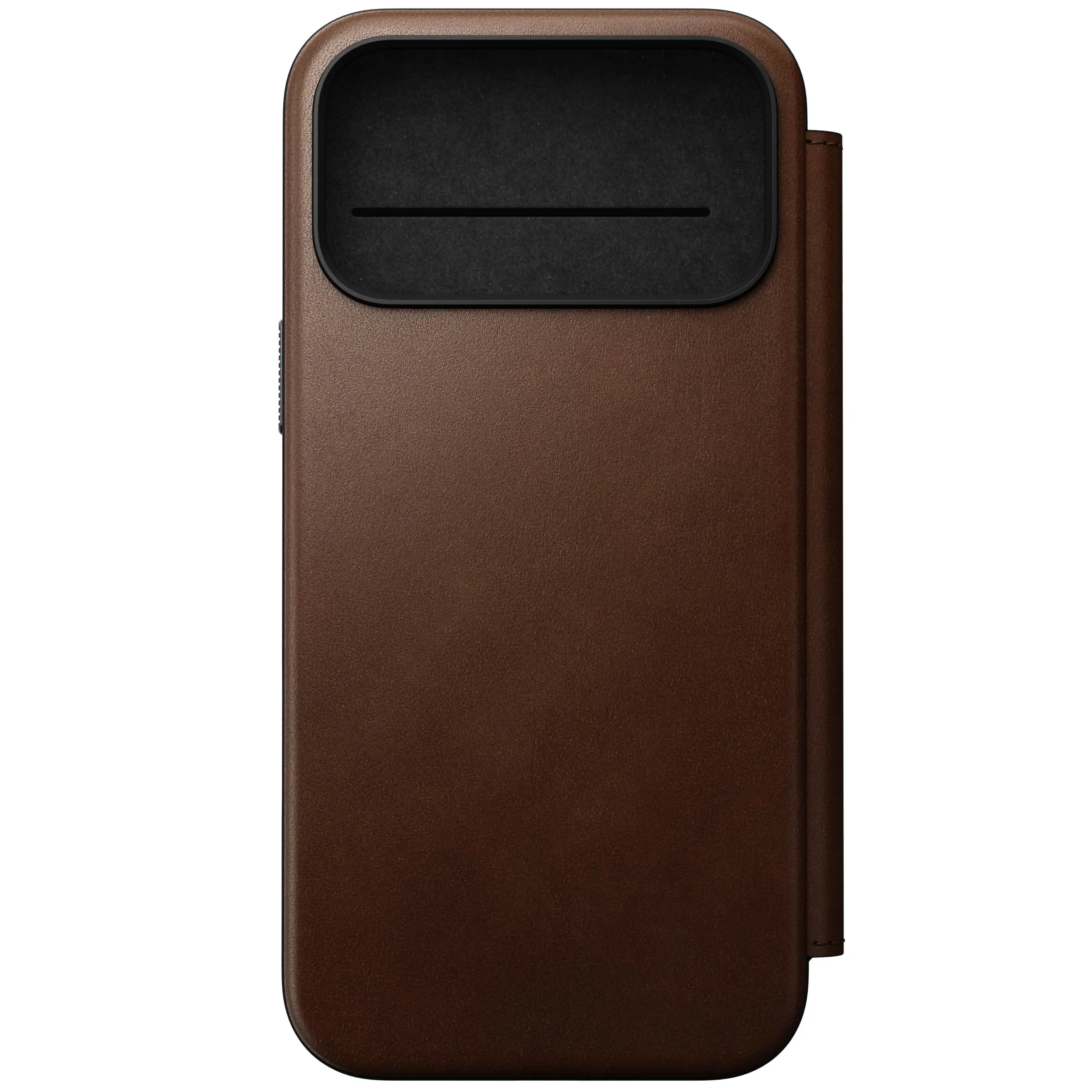 Nomad – Modern Leather Folio for iPhone 17 / Pro / Pro Max with MagSafe - Skórzane Etui z MagSafe