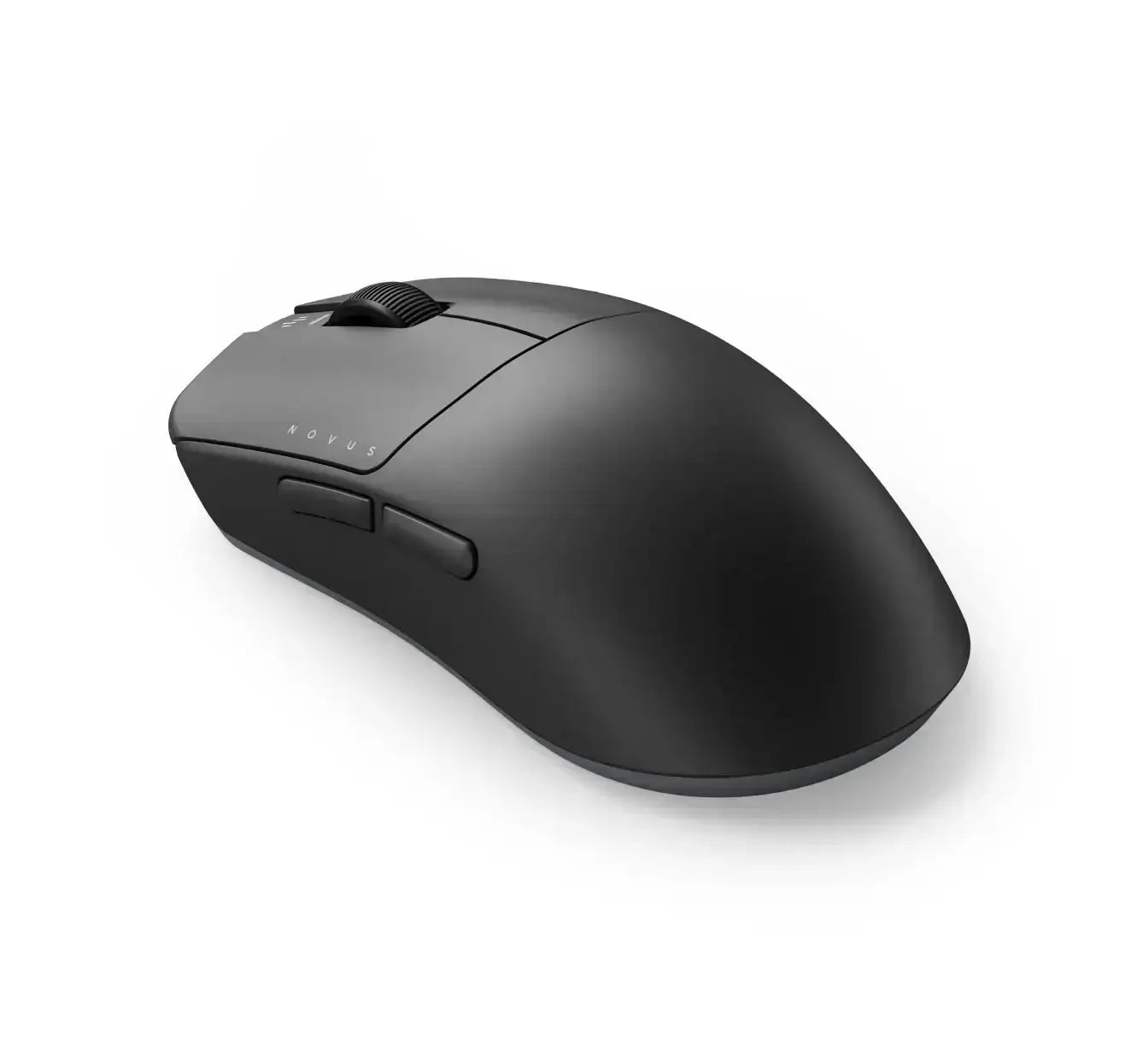 Czarna mysz bezprzewodowa do komputera, minimalistyczny design, ergonomiczna, akcesoria biurowe