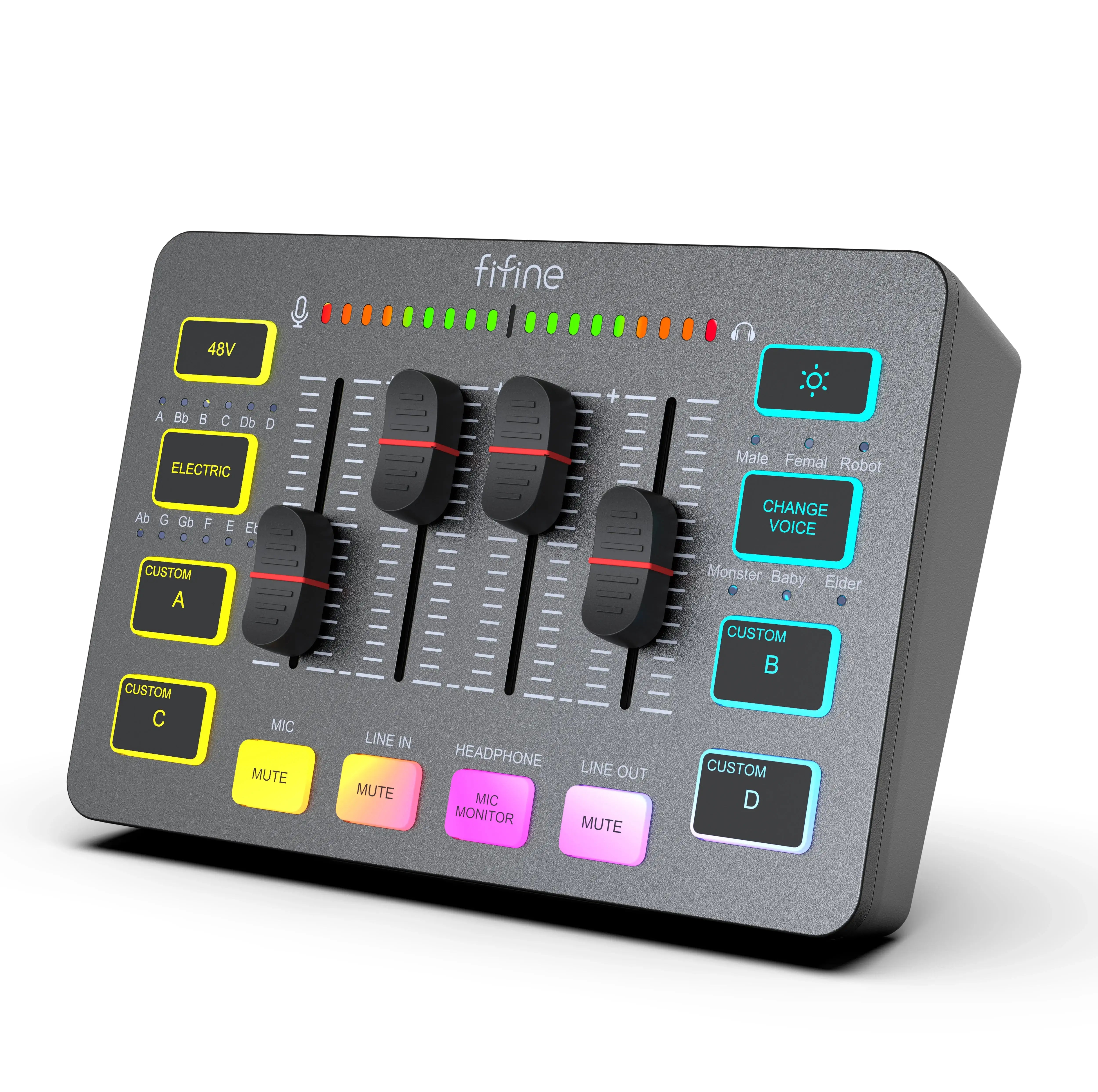 Fifine - AmpliGame - SC3 Audio Mixer - Mikser Audio