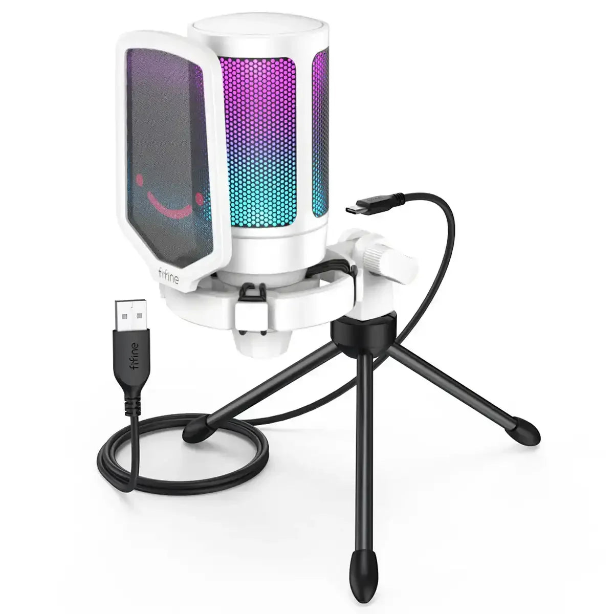 Fifine - AmpliGame - A6V Studio Condenser Microphone - Studyjny Mikrofon Pojemnościowy