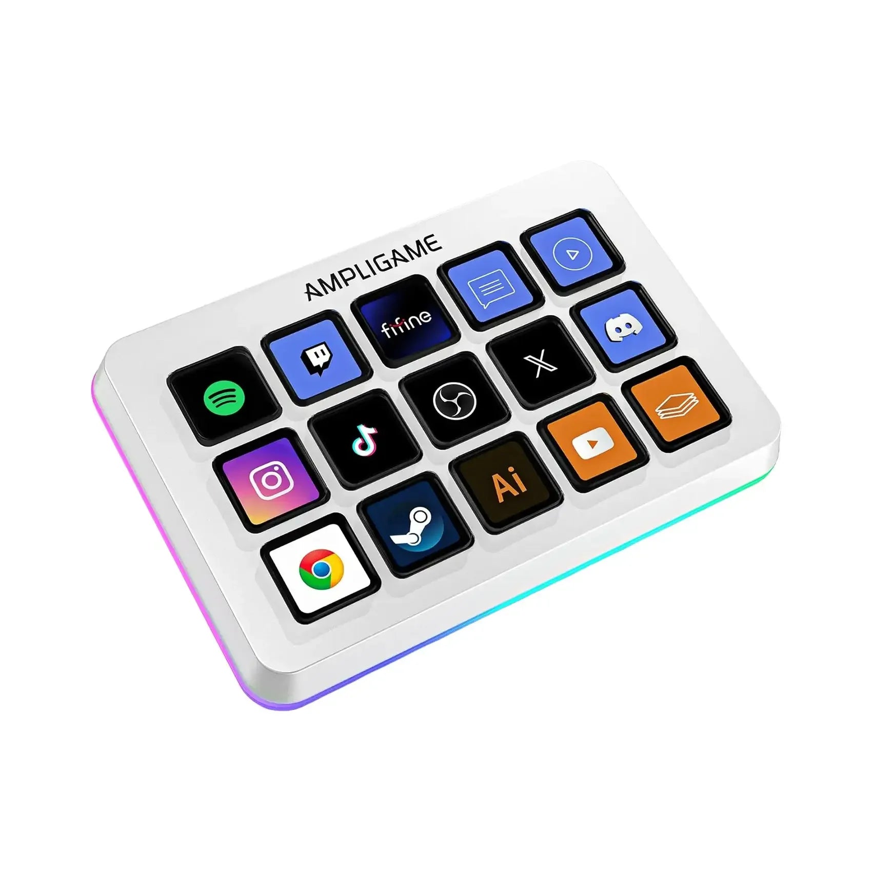 Fifine - AmpliGame - D6 Stream Controller Deck with RGB - Panel Streamingowy z RGB