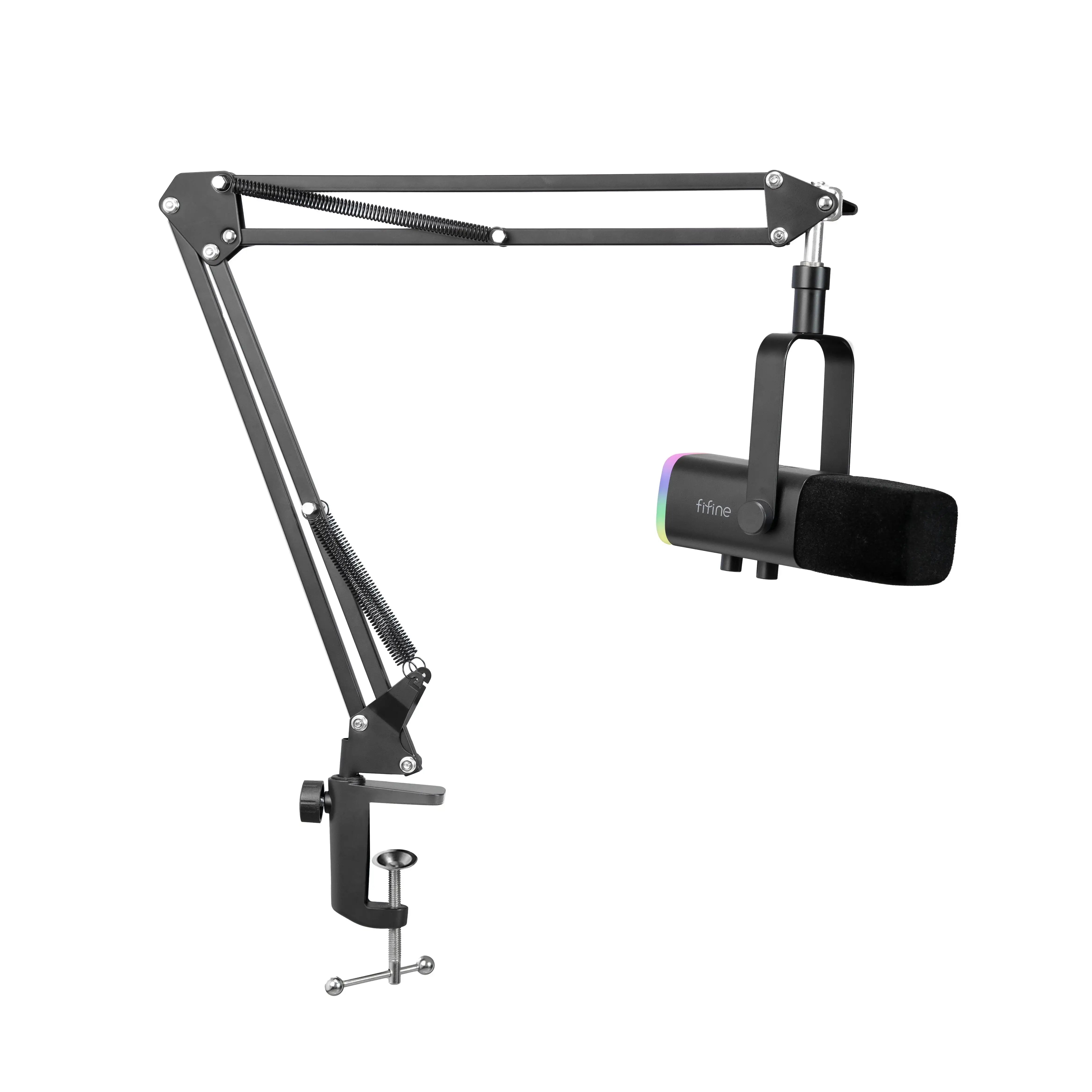 Fifine - AmpliGame - AM8T Studio Dynamic Microphone - Studyjny Mikrofon Dynamiczny XLR/USB z Pantografem