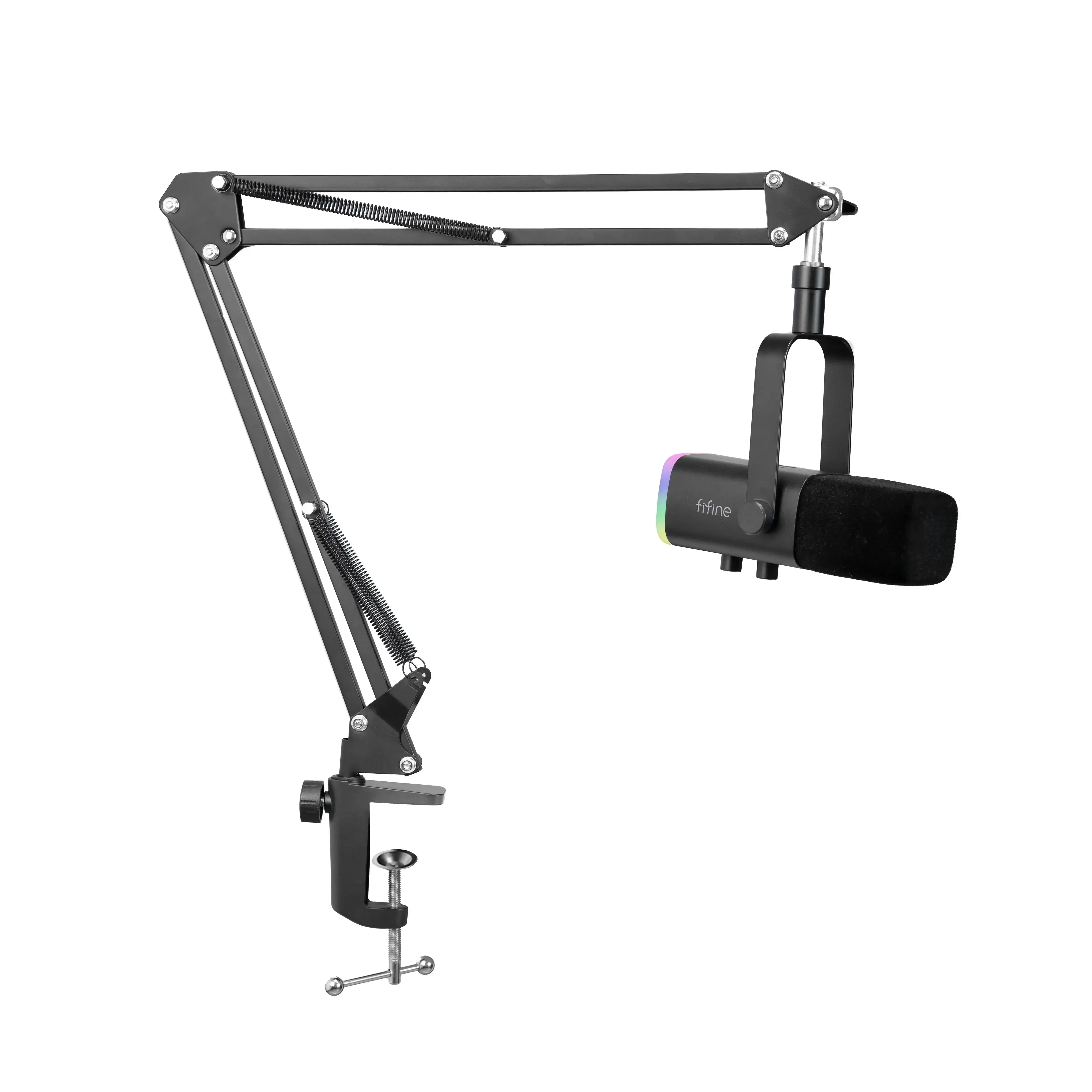Fifine - AmpliGame - AM8T Studio Dynamic Microphone - Studyjny Mikrofon Dynamiczny XLR/USB z Pantografem