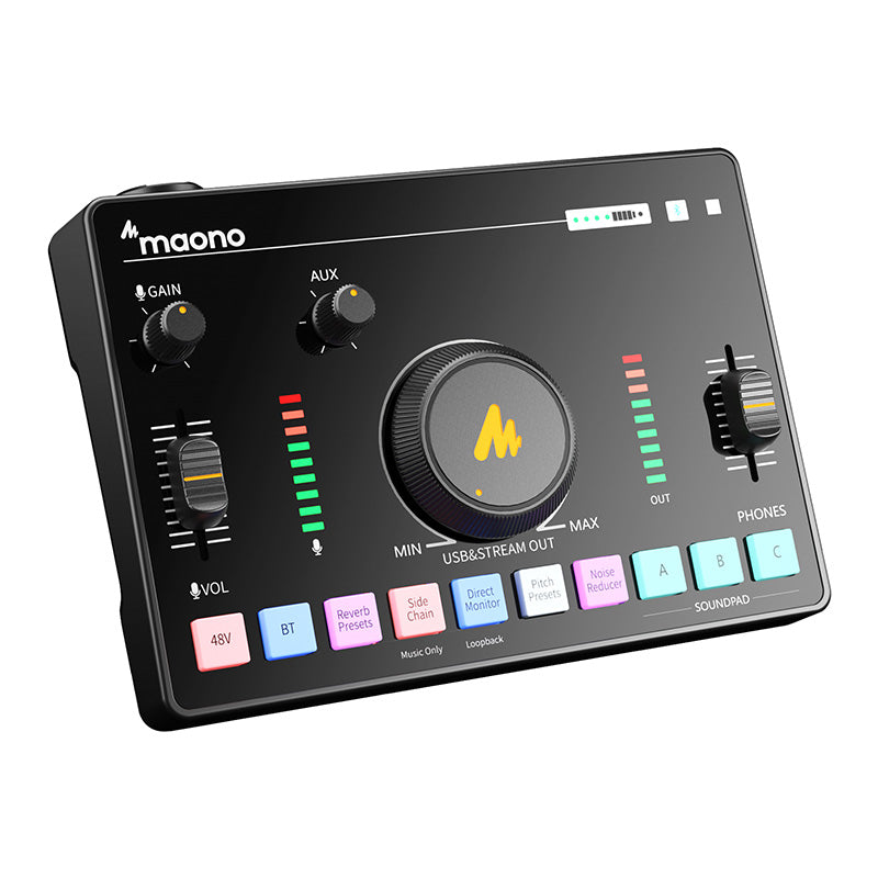 MAONO - Maonocaster AMC2 NEO One-Stop Streaming Audio Mixer & Sound Card - Karta Dźwiękowa i Mikser Audio
