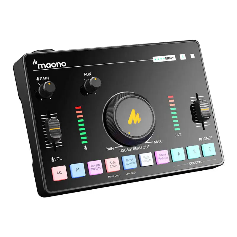 MAONO - Maonocaster AMC2 NEO One-Stop Streaming Audio Mixer & Sound Card - Karta Dźwiękowa i Mikser Audio