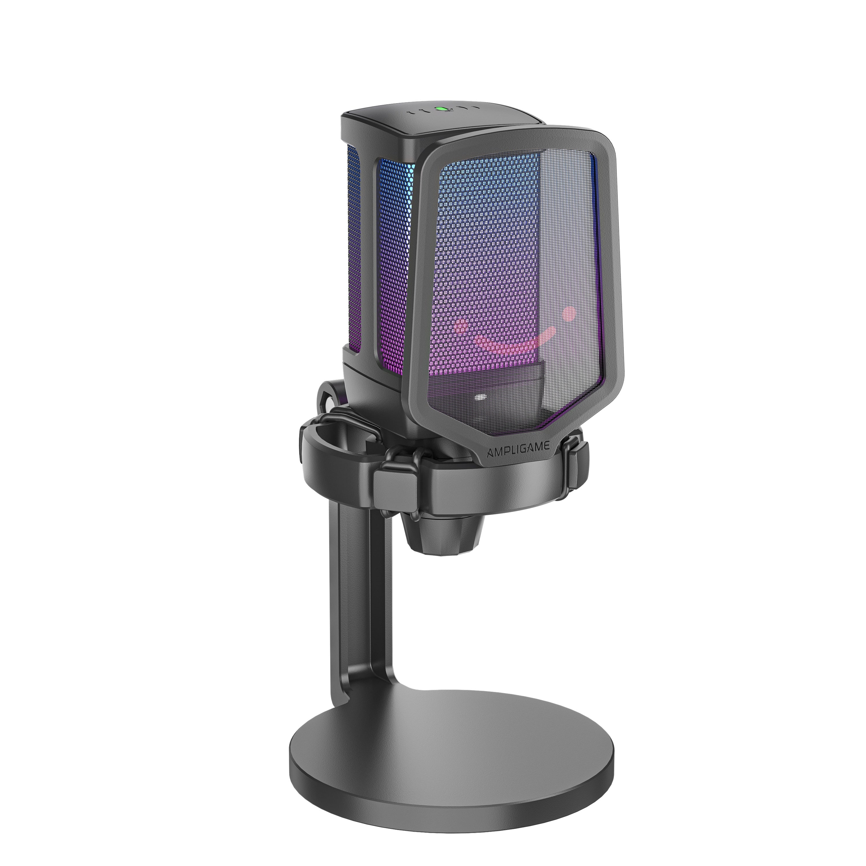 Fifine - AmpliGame - Q6 USB Condenser Microphone with RGB - Mikrofon Pojemnościowy Studyjny USB