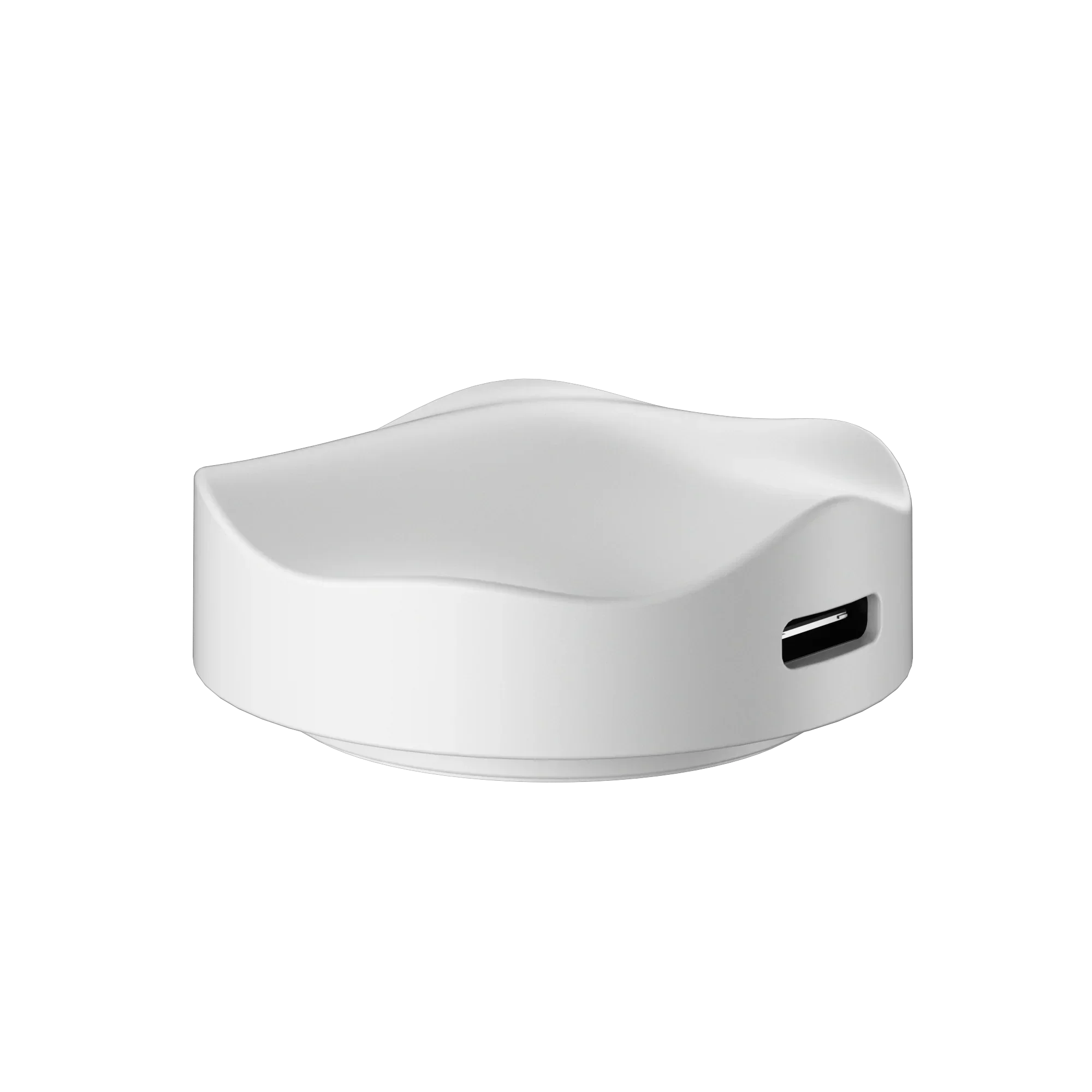 Biały stojak na telefon z portem USB-C do Home Office, idealny do desk setupu