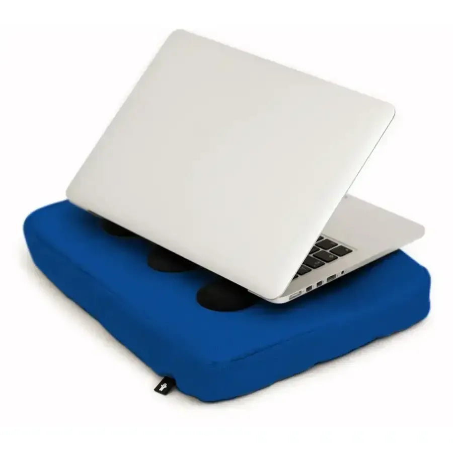 Niebieska podkładka pod laptop, ergonomiczny stojak biurowy do pracy zdalnej