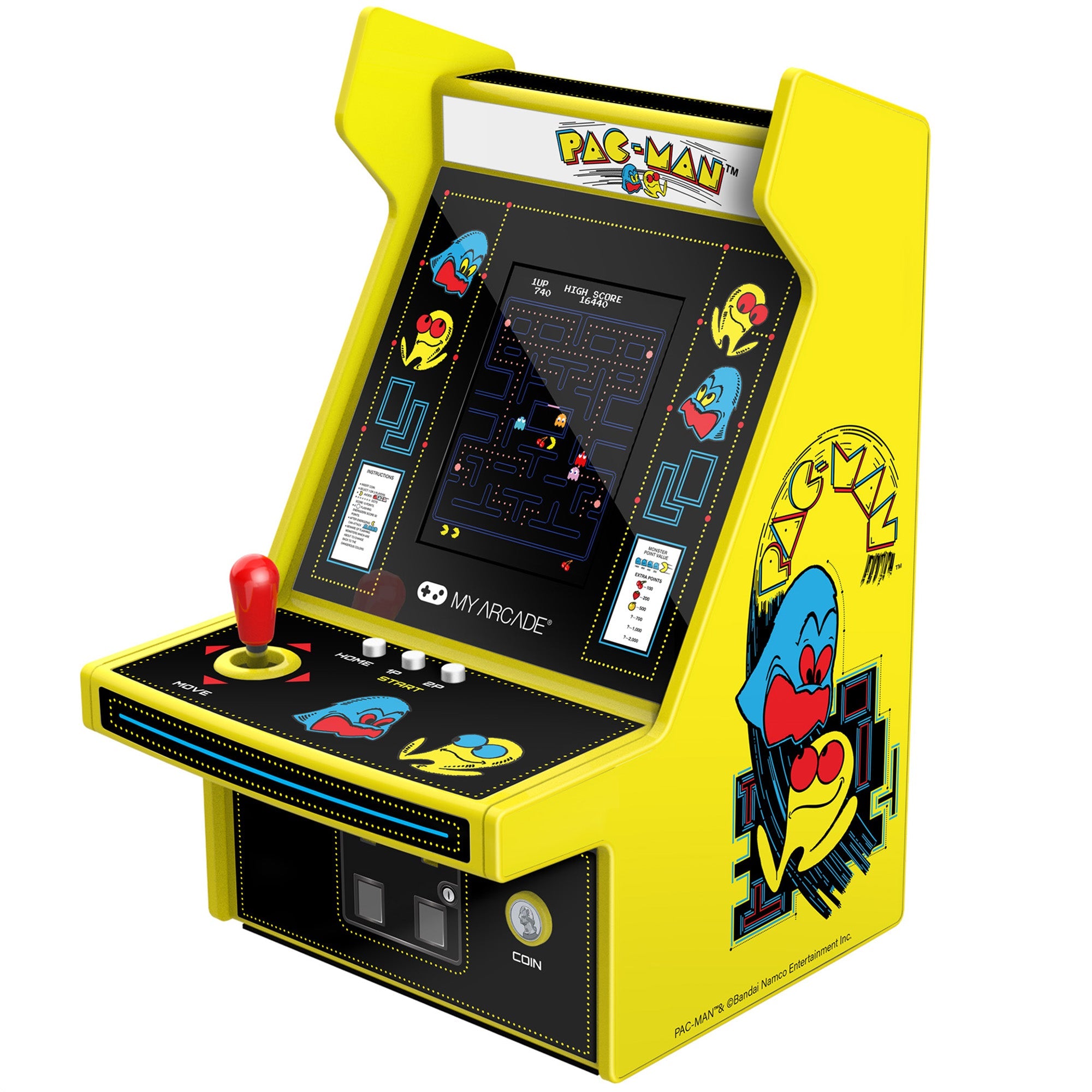 My Arcade - PAC-MAN Micro Player Pro DGUNL-4194 - Kolekcjonerska Konsola do Gier Retro