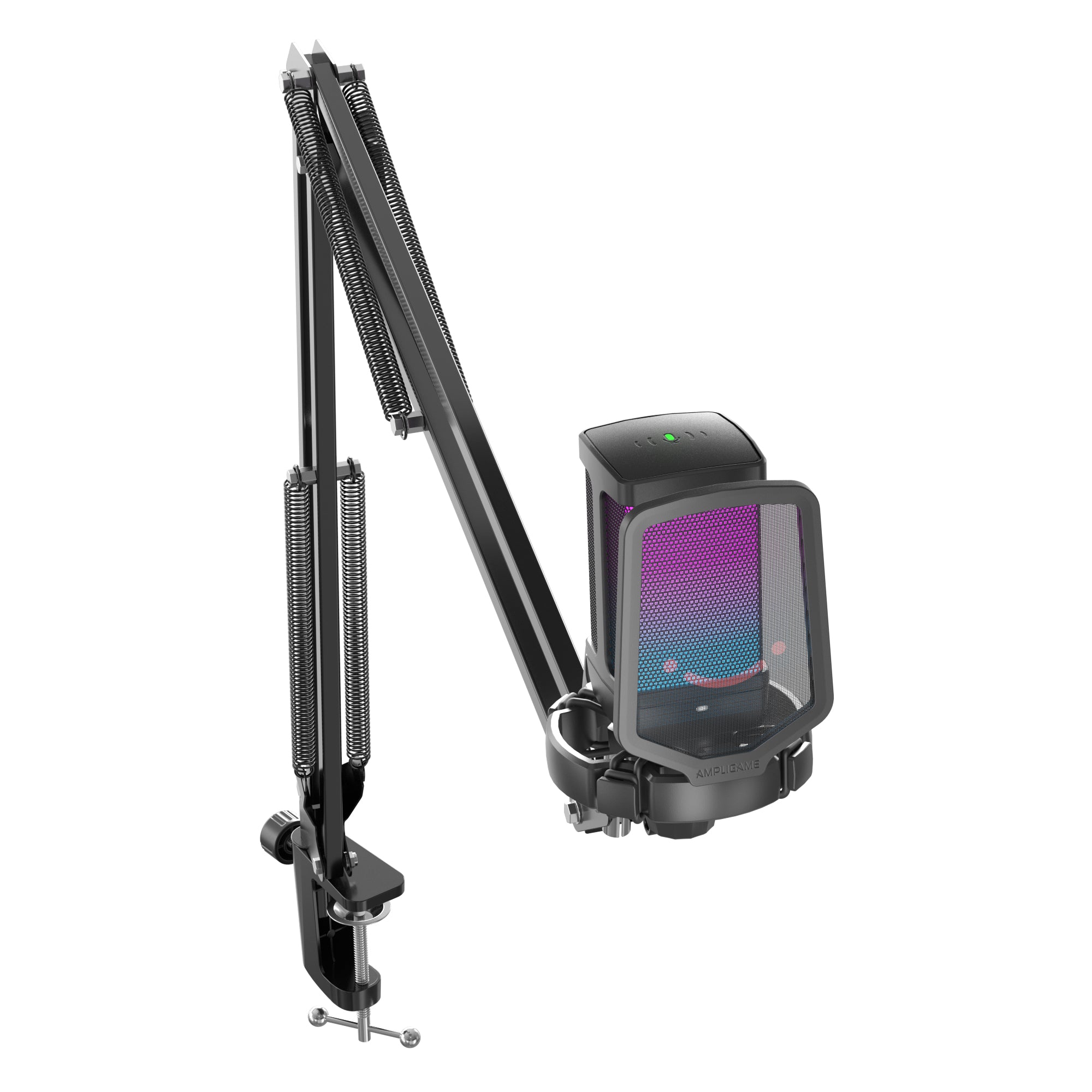 Fifine - AmpliGame - Q6T USB Condenser Microphone with RGB - Mikrofon Pojemnościowy Studyjny USB z Ramieniem