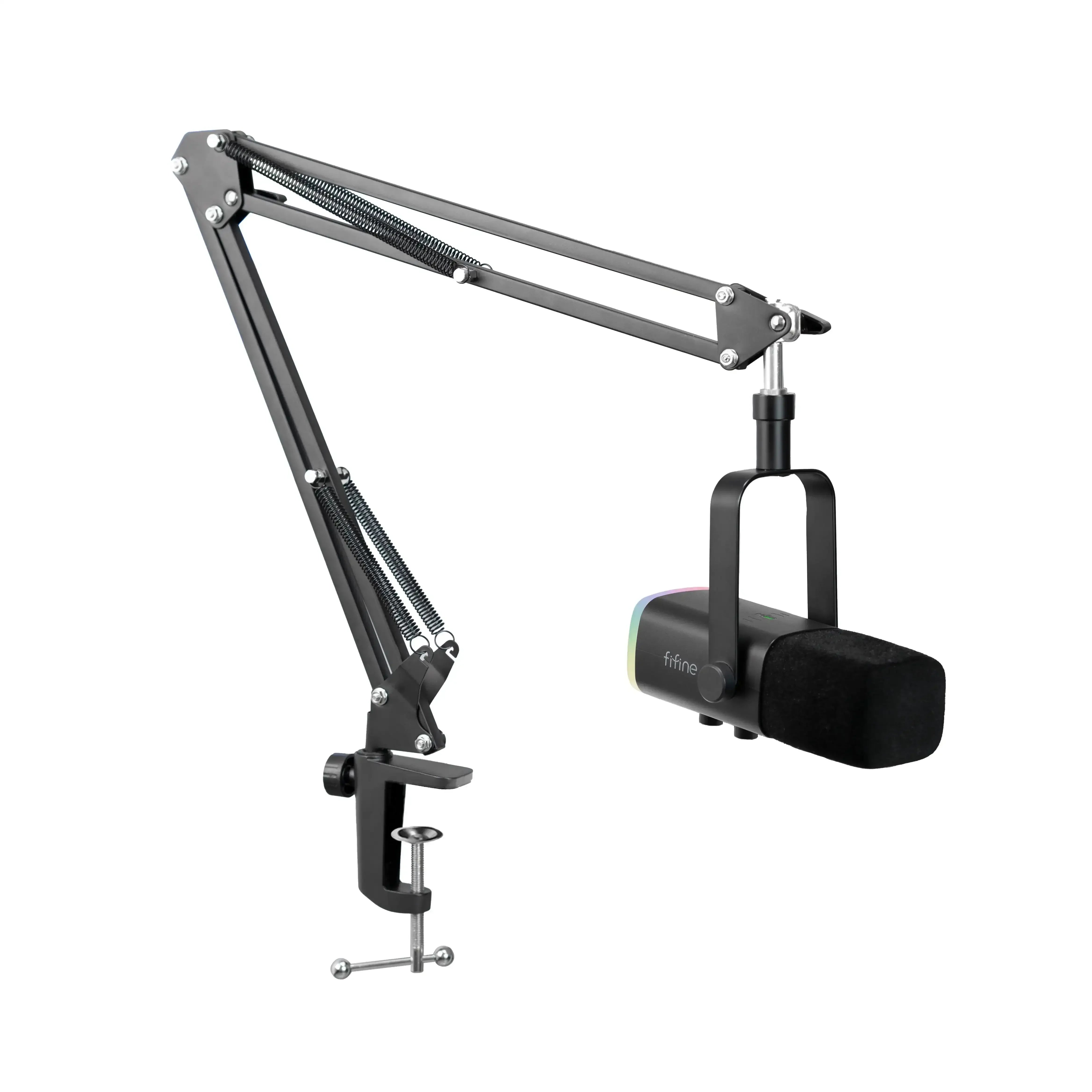Fifine - AmpliGame - AM8T Studio Dynamic Microphone - Studyjny Mikrofon Dynamiczny XLR/USB z Pantografem