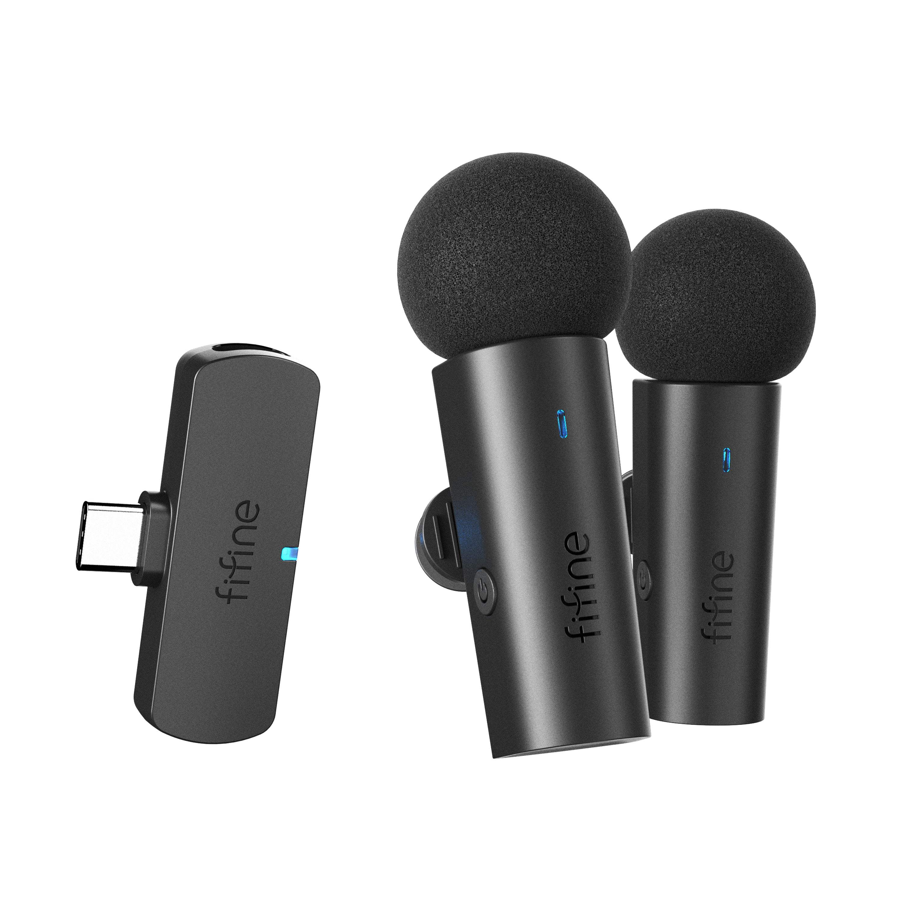 Fifine - AmpliGame - M8 Wireless Lavalier Microphone - Bezprzewodowy Mikrofon Krawatowy