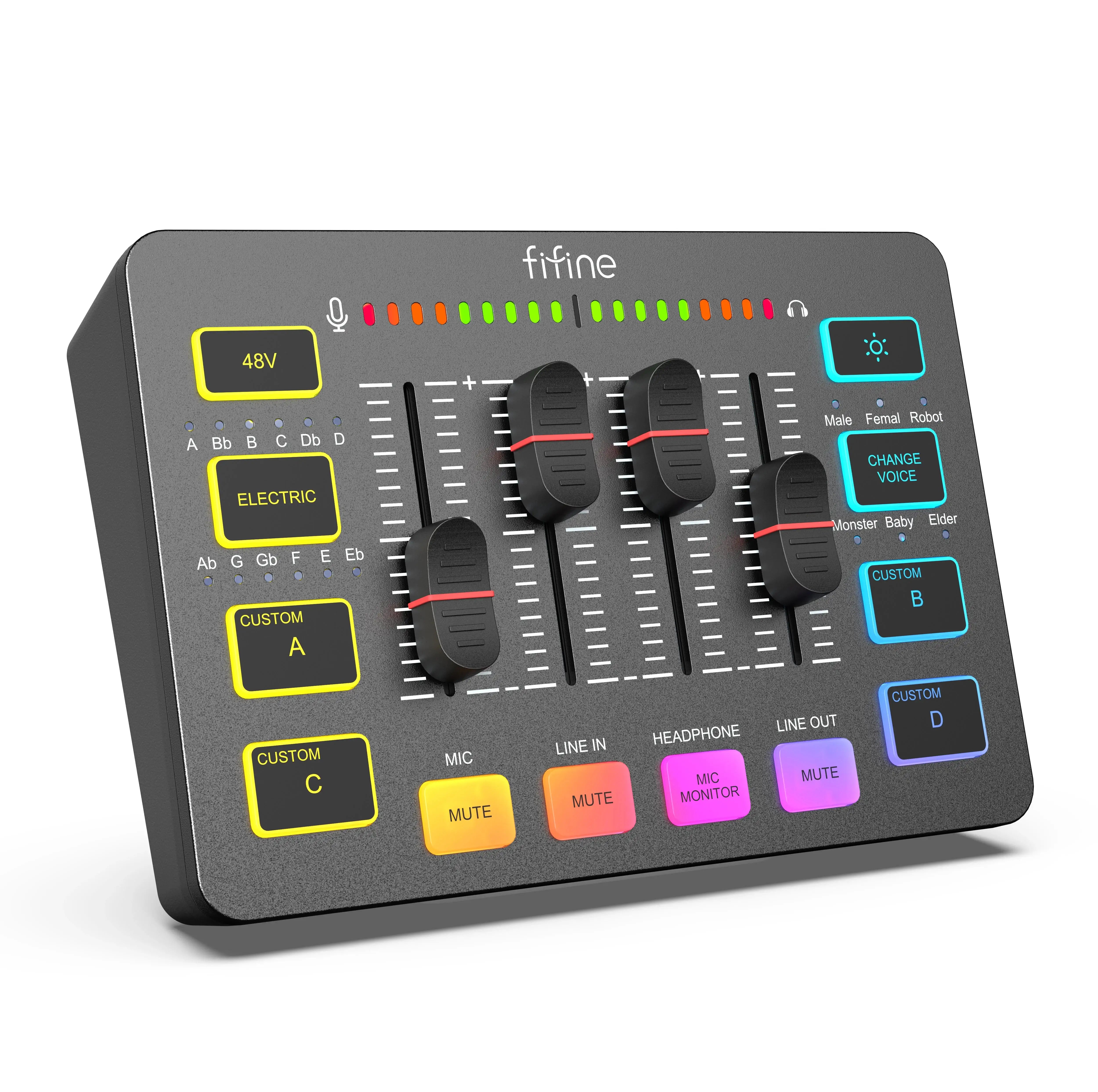Fifine - AmpliGame - SC3 Audio Mixer - Mikser Audio
