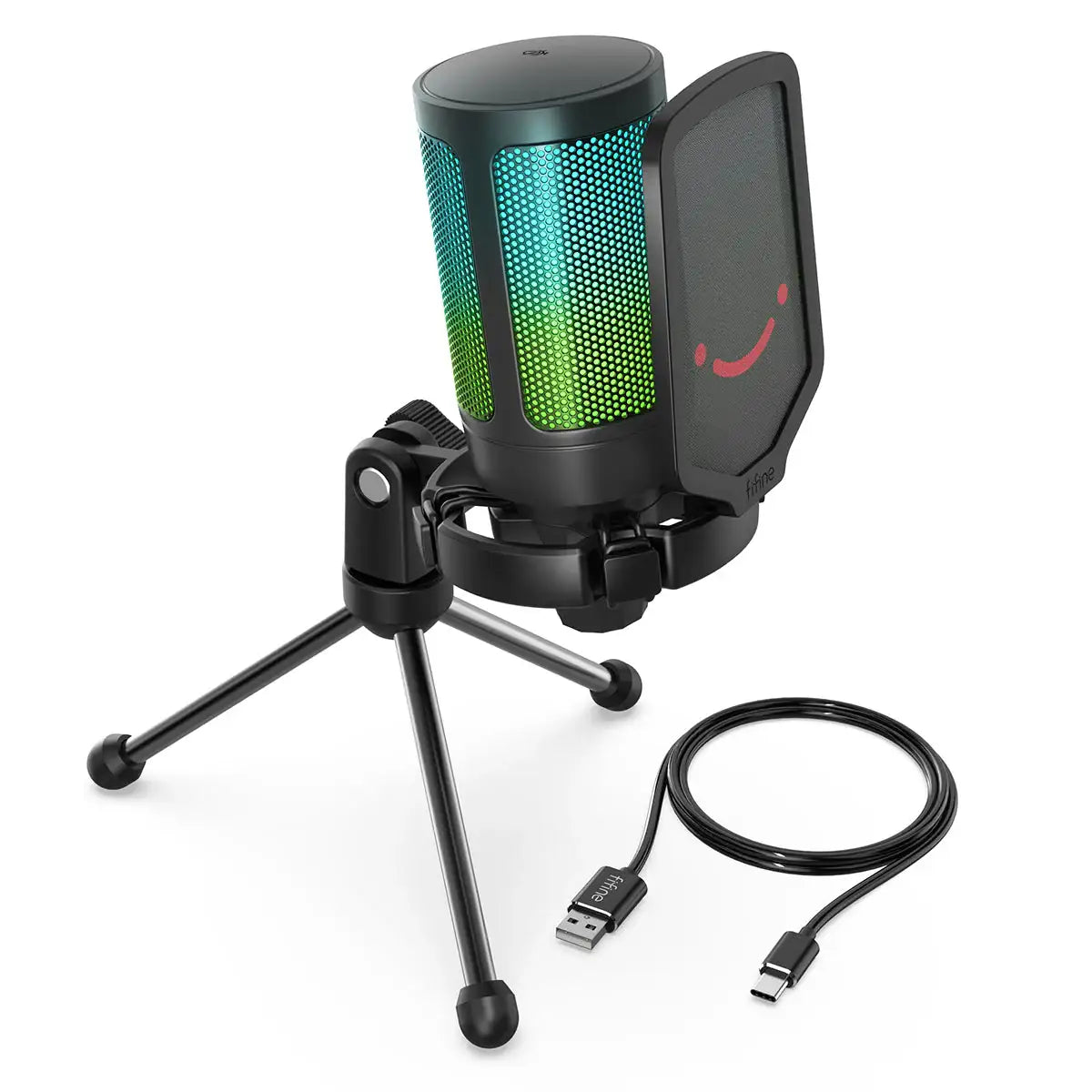 Fifine - AmpliGame - A6V Studio Condenser Microphone - Studyjny Mikrofon Pojemnościowy