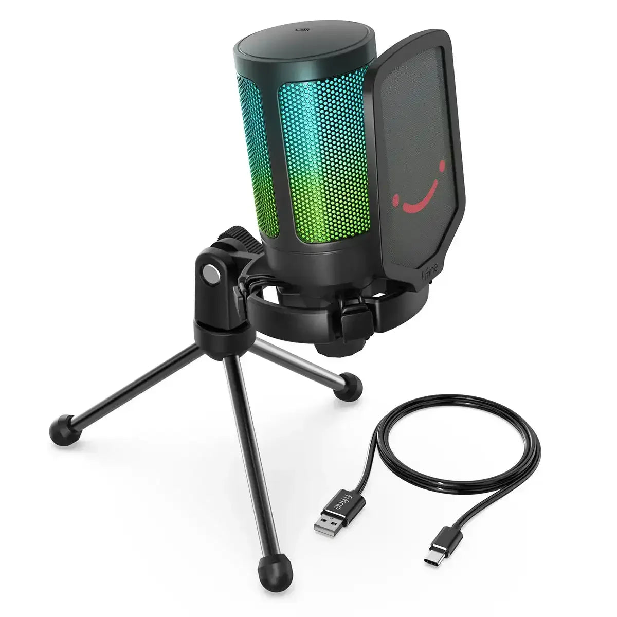 Fifine - AmpliGame - A6V Studio Condenser Microphone - Studyjny Mikrofon Pojemnościowy