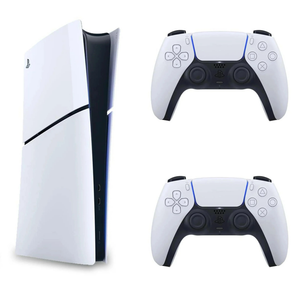 Sony - Konsola PlayStation 5 Slim + Kontroler DualSense White - Zestaw