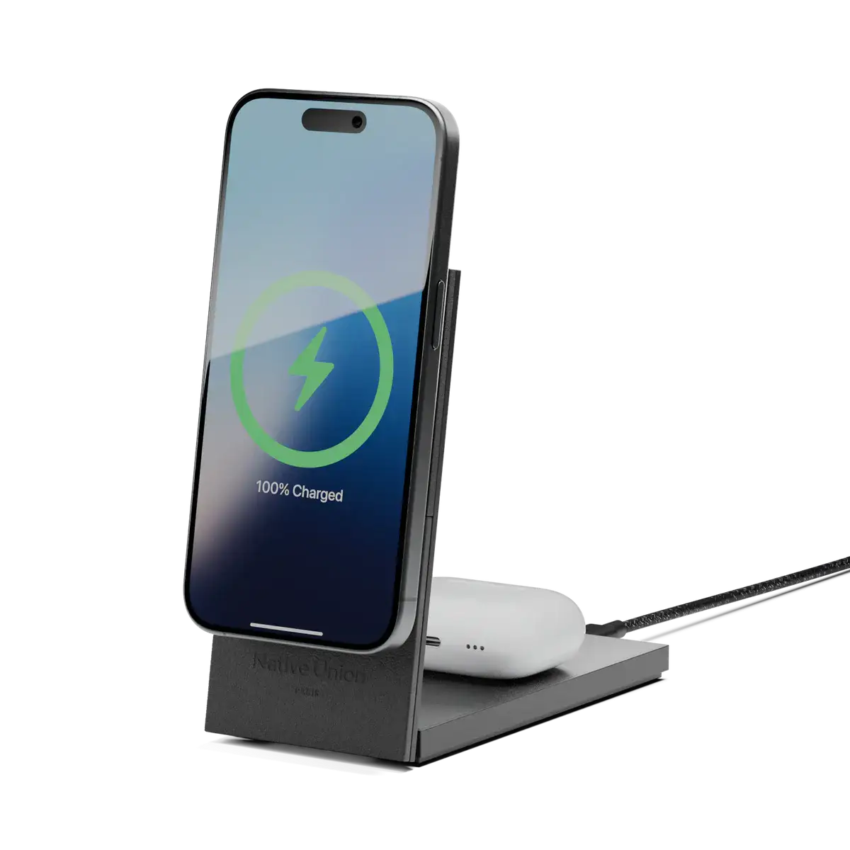 Native Union - Rise 2-in-1 Magnetic Wireless Charger - Magnetyczna Ładowarka Bezprzewodowa