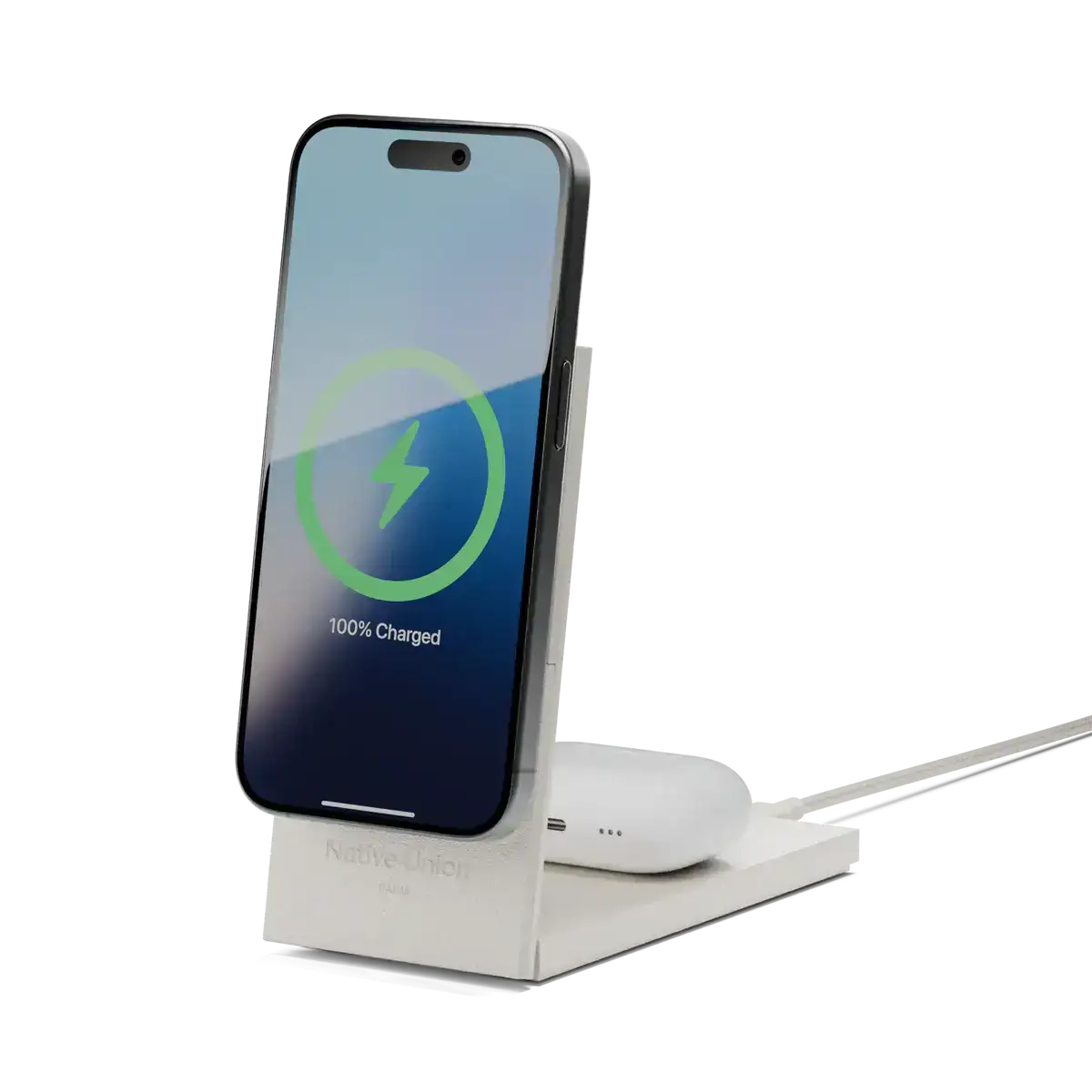Native Union - Rise 2-in-1 Magnetic Wireless Charger - Magnetyczna Ładowarka Bezprzewodowa