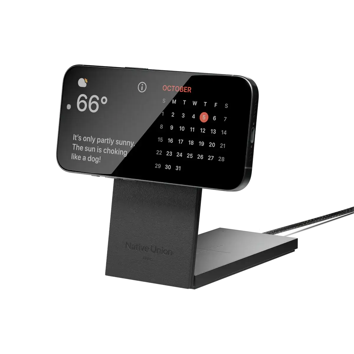 Native Union - Rise 2-in-1 Magnetic Wireless Charger - Magnetyczna Ładowarka Bezprzewodowa