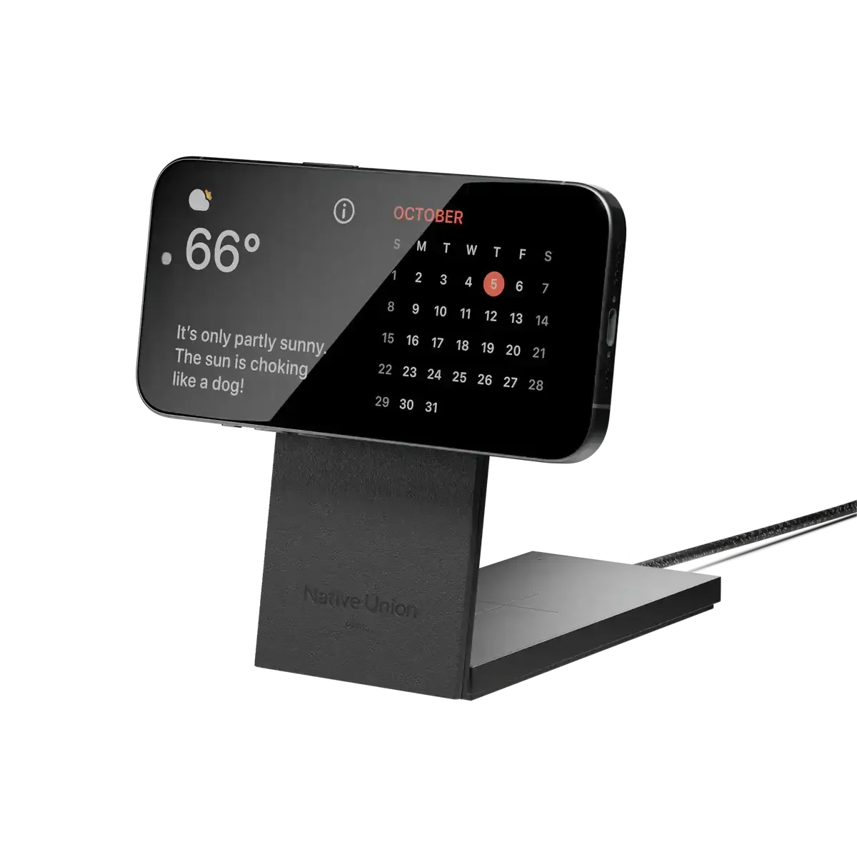Native Union - Rise 2-in-1 Magnetic Wireless Charger - Magnetyczna Ładowarka Bezprzewodowa