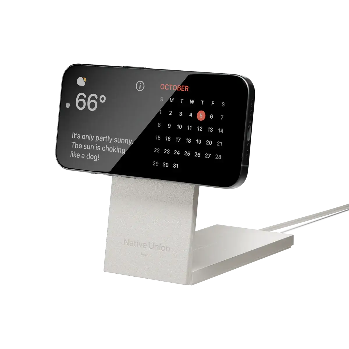 Native Union - Rise 2-in-1 Magnetic Wireless Charger - Magnetyczna Ładowarka Bezprzewodowa