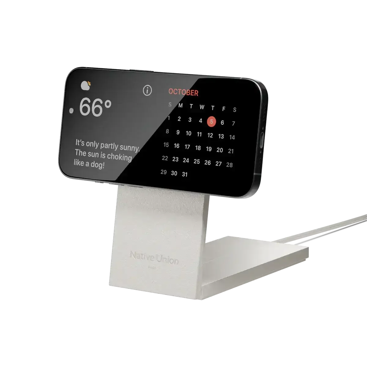 Native Union - Rise 2-in-1 Magnetic Wireless Charger - Magnetyczna Ładowarka Bezprzewodowa